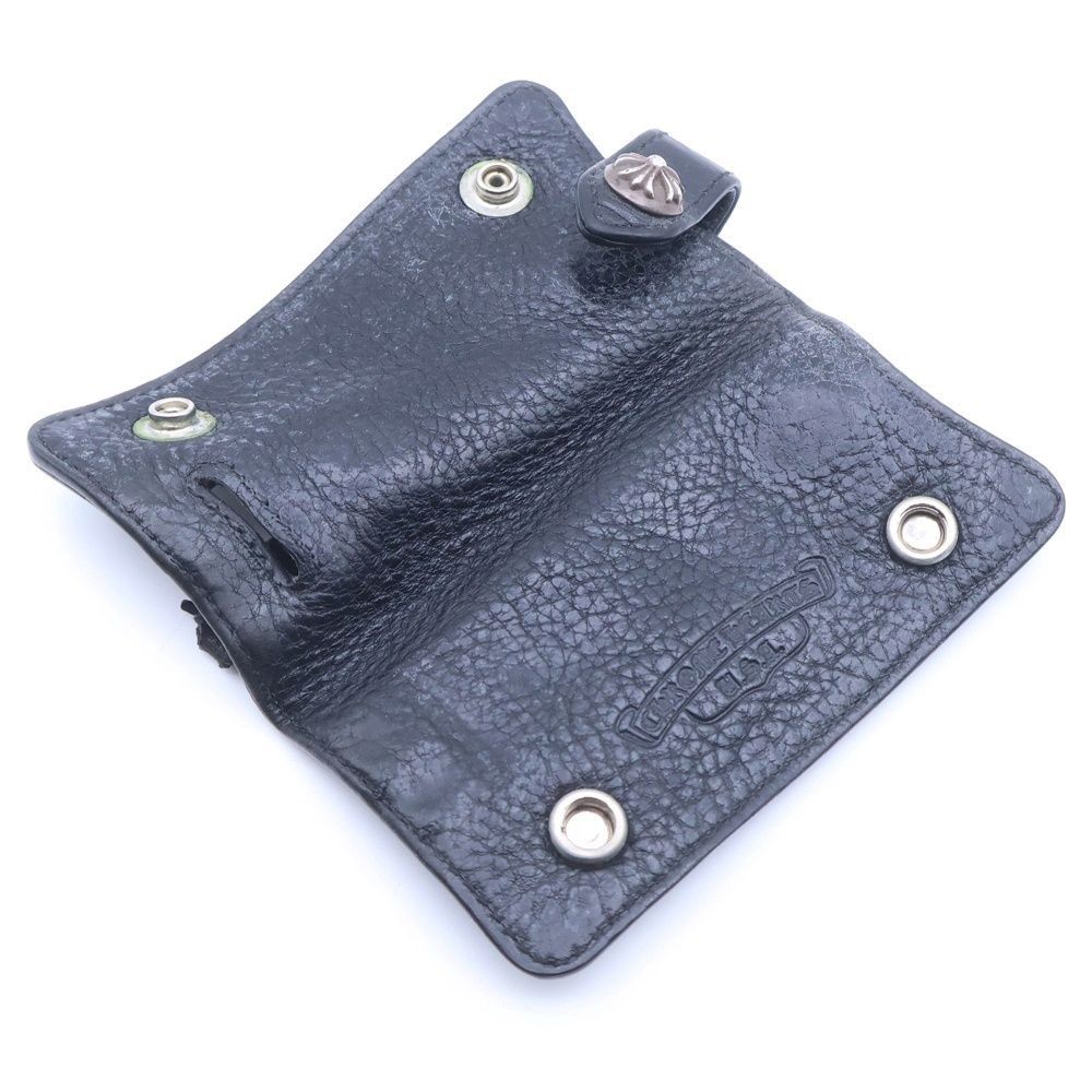 Chrome Hearts CHROME HEARTS Crossball Button Key Case Black Leather Size ONE SIZE - 6 Thumbnail