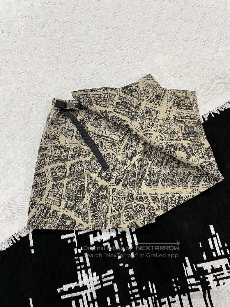 Dior Dior Paris map printed high-waisted skirt pants Size 26" / US 2 / IT 38 - 1 Thumbnail