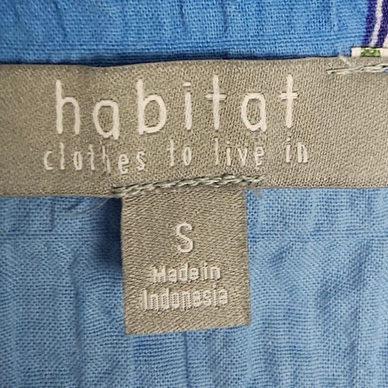 Habitat Habitat Womens Wine Print Artsy Seersucker Crinkle Top Sz S Size S / US 4 / IT 40 - 6 Thumbnail