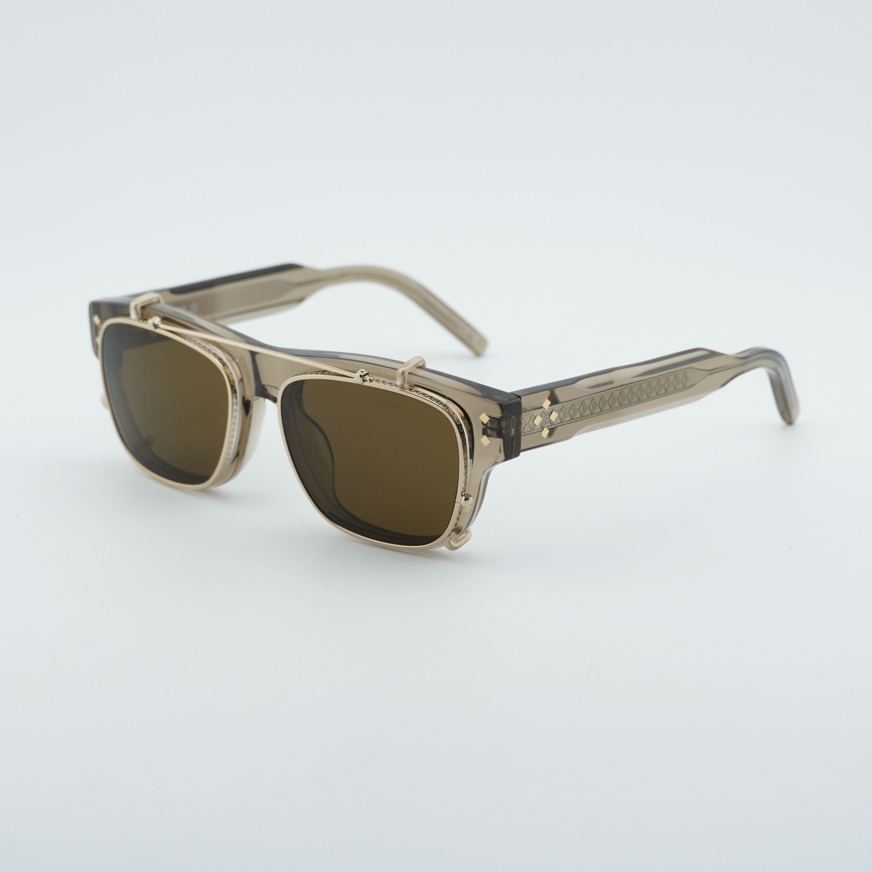 Dior Dior CD DIAMONDO S10I 64BB Eyeglasses Brown 53mm Square Fram Size ONE SIZE - 1 Thumbnail