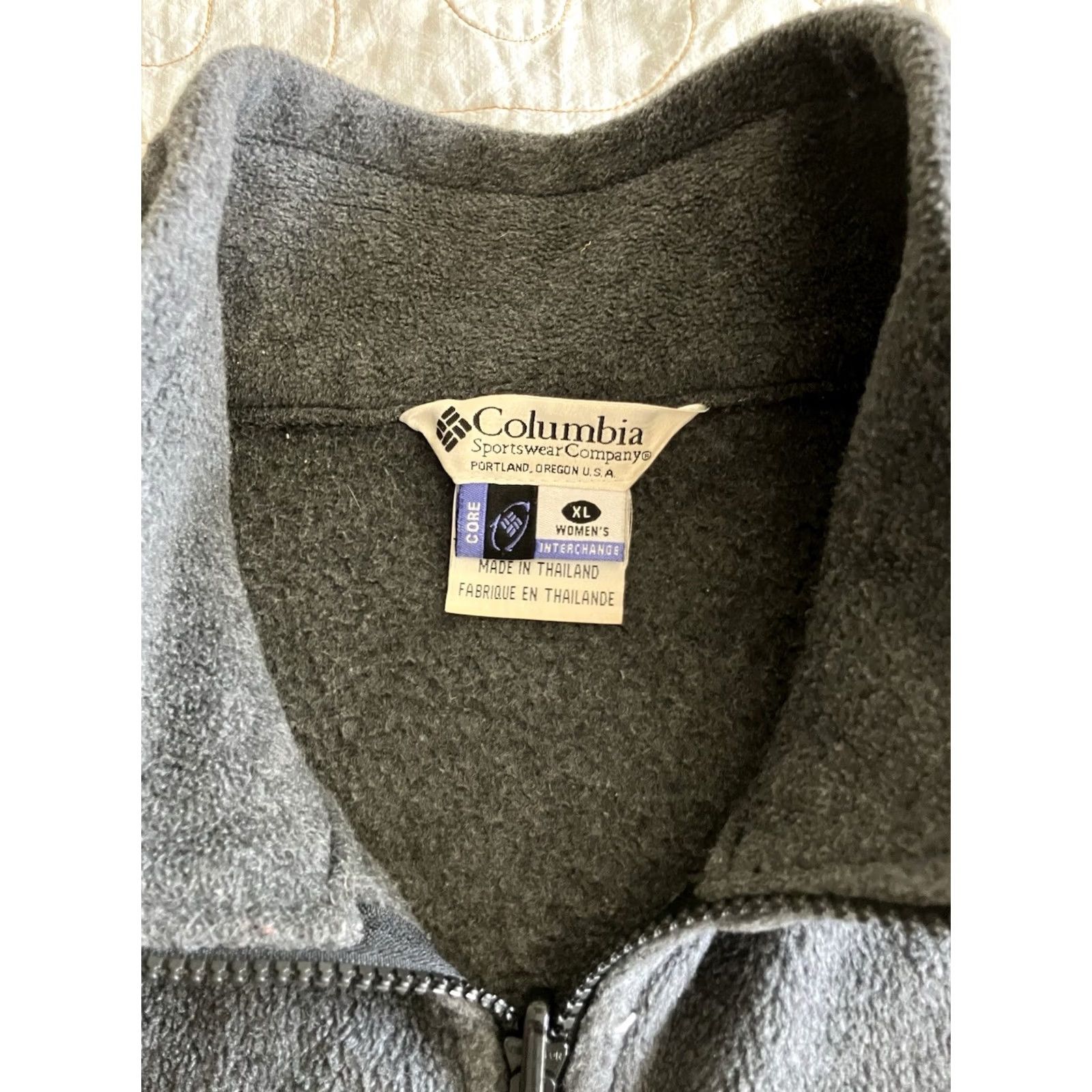Vintage Columbia Jacket Womens M Gray Core Interchange Polyester Fleece Full Zip Pockets Outdoor Shirt Size M / US 6-8 / IT 42-44 - 2 Thumbnail