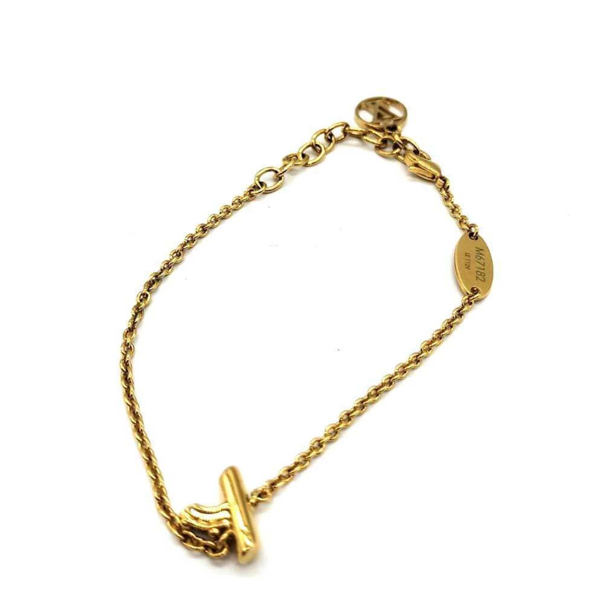 Louis Vuitton Louis Vuitton LV&ME Y motif bracelet gold color GP ladies M67182 LOUIS VUITTON Size ONE SIZE - 1 Thumbnail