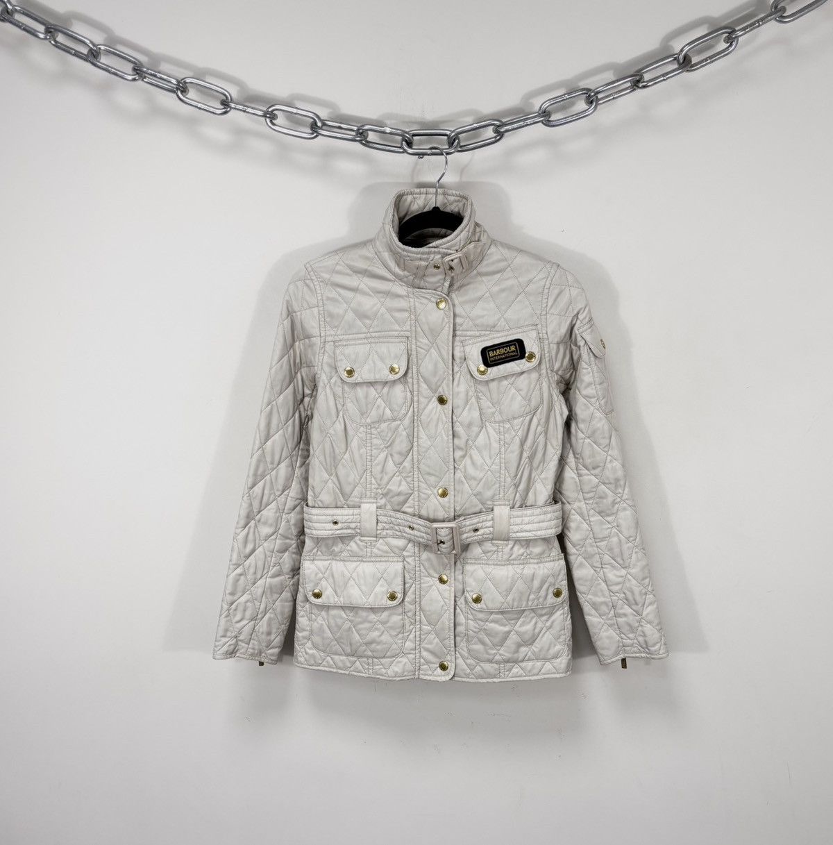Barbour Barbour International Women’s Belted Quilted Jacket Size S / US 4 / IT 40 - 1 Thumbnail