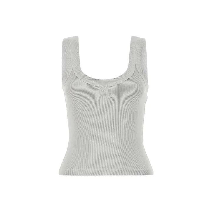 Alexander Wang Alexander Wang Fitted Logo Tank Top for Women 0079 Size S / US 4 / IT 40 - 1 Thumbnail