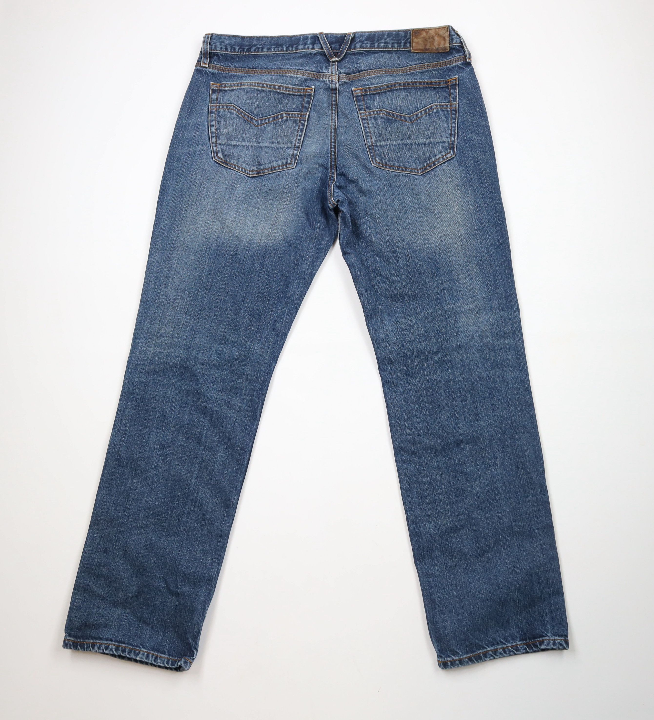 Harley Davidson × Vintage Vintage Harley Davidson Spell Motorcycle Denim Jeans Blue Size US 38 / EU 54 - 9 Thumbnail