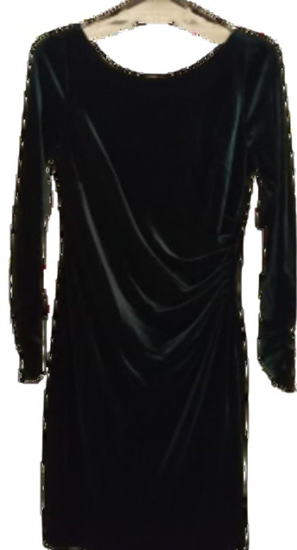Vince Camuto Vince Camuto Velvet Ruched Dress Hunter Sz 10 Size L / US 10 / IT 46 - 3 Thumbnail