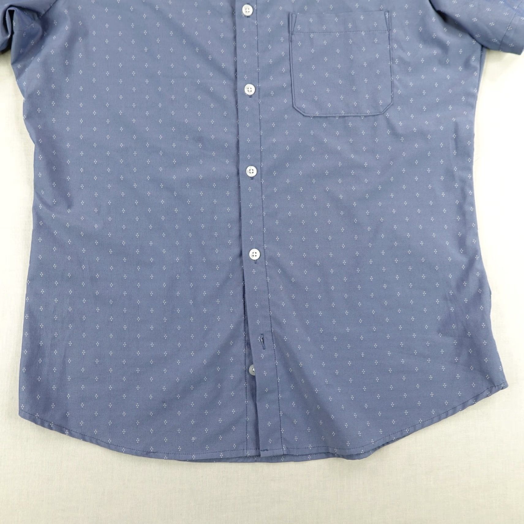 Mizzen+Main Mizzen Main Shirt Mens Medium Blue Leeward Trim Fit Button Up Performance Flex Size US M / EU 48-50 / 2 - 4 Thumbnail