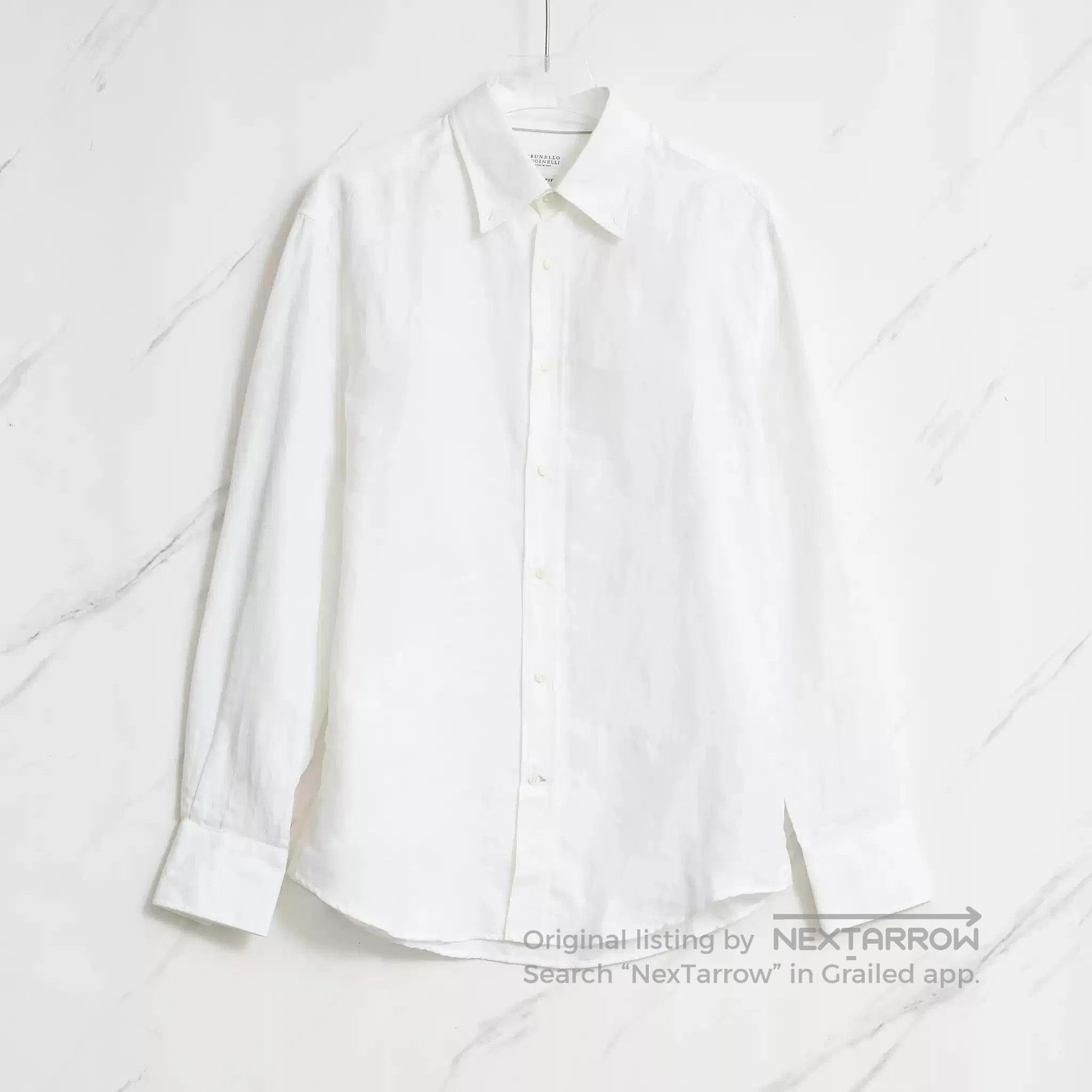 Brunello Cucinelli Brunello Cucinelli Men's Linen-Cotton Shirt. Size US S / EU 44-46 / 1 - 1 Thumbnail