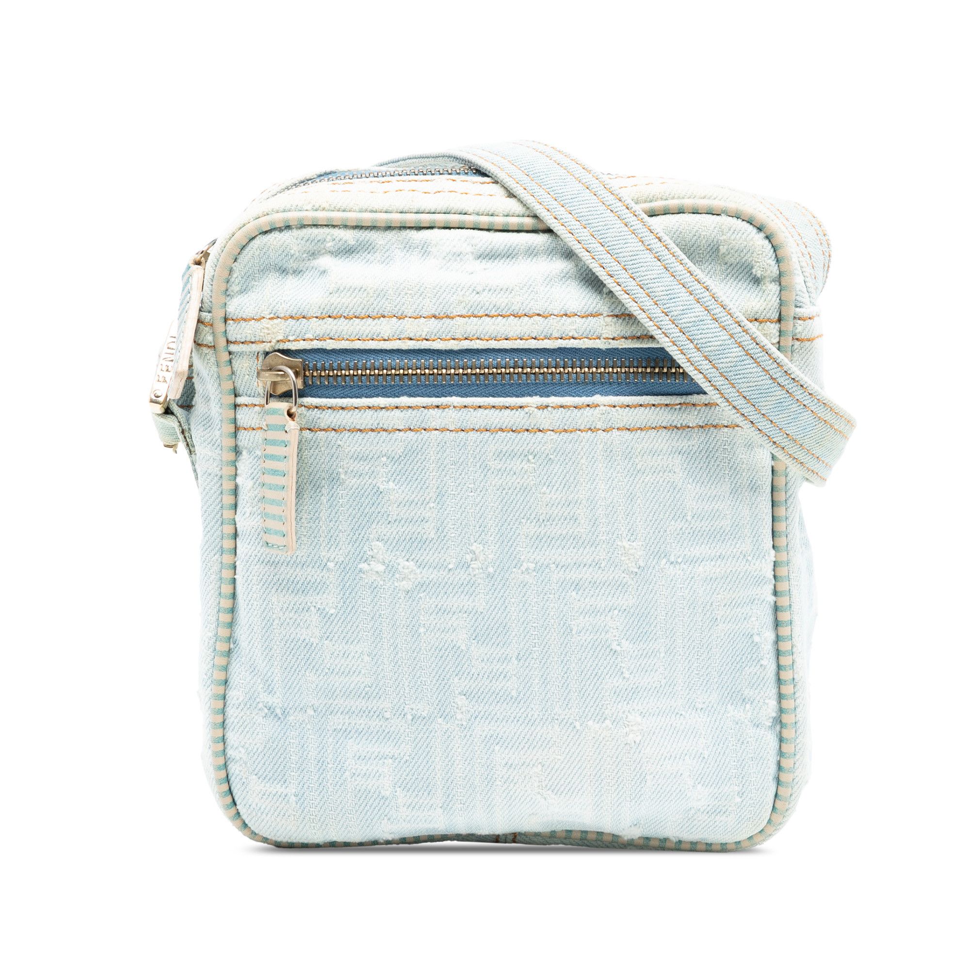 Fendi Fendi Zucca Denim Crossbody Size ONE SIZE - 1 Thumbnail