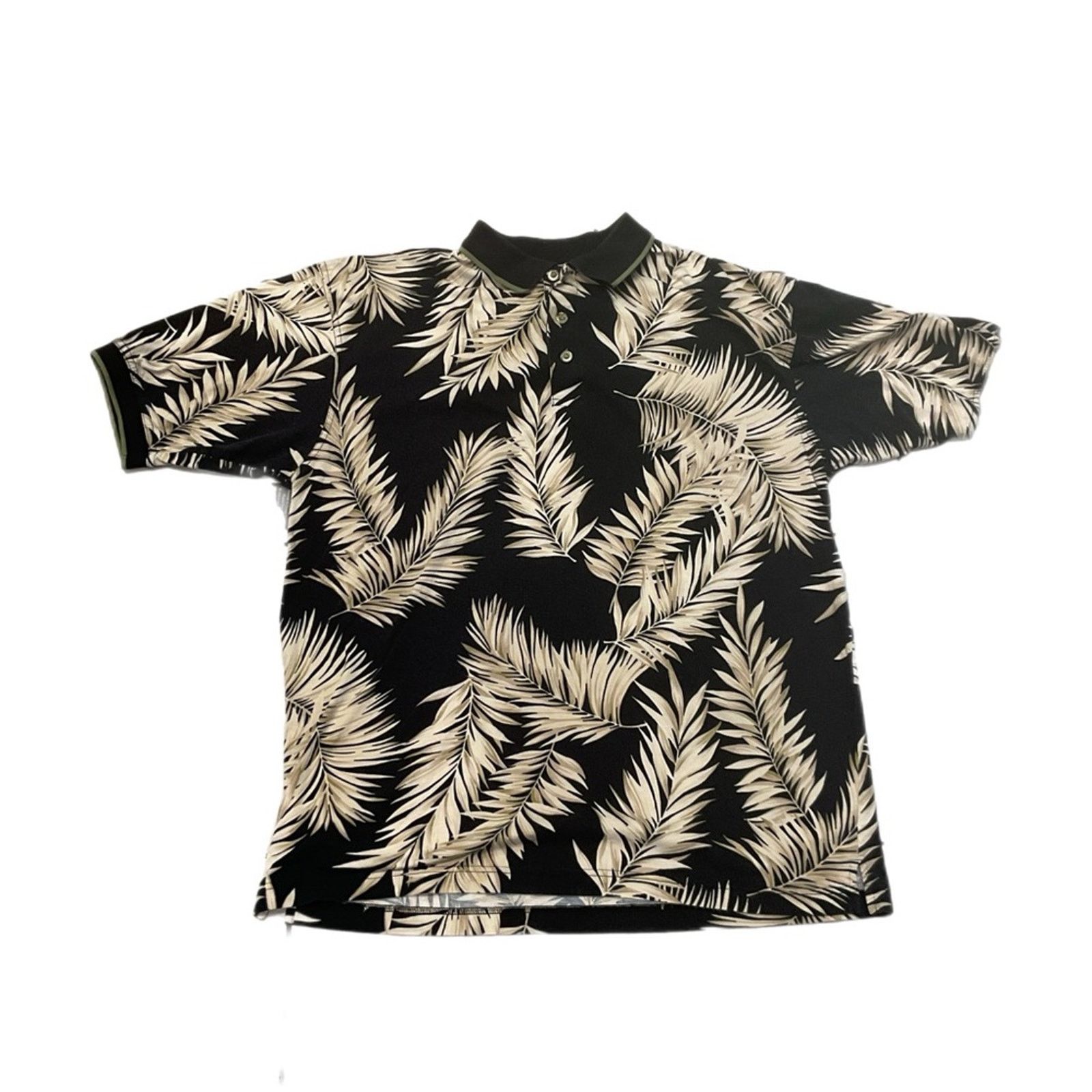 Vintage Bamboo Cay Palm Print Polo Shirt Size US L / EU 52-54 / 3 - 1 Thumbnail