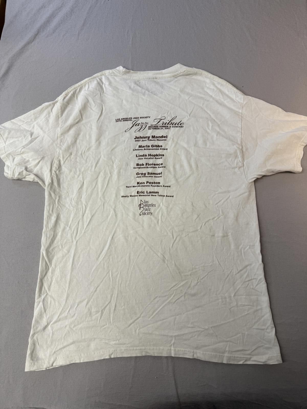 Designer LA Jazz Society T-shirt 2007 Jazz Tribute Johnny Mandel L Size US L / EU 52-54 / 3 - 2 Thumbnail