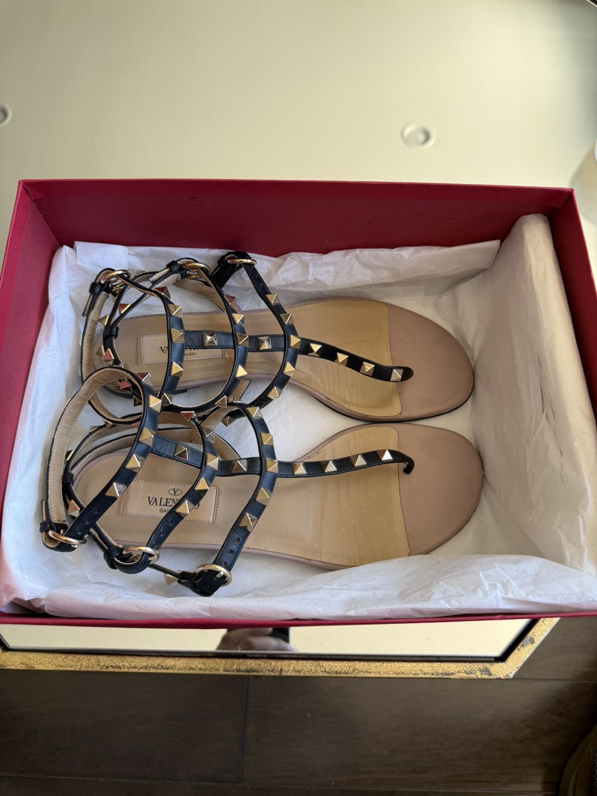 Valentino Valentino Rockstud Gladiator Leather Sandals Size US 8 / IT 38 - 2 Thumbnail
