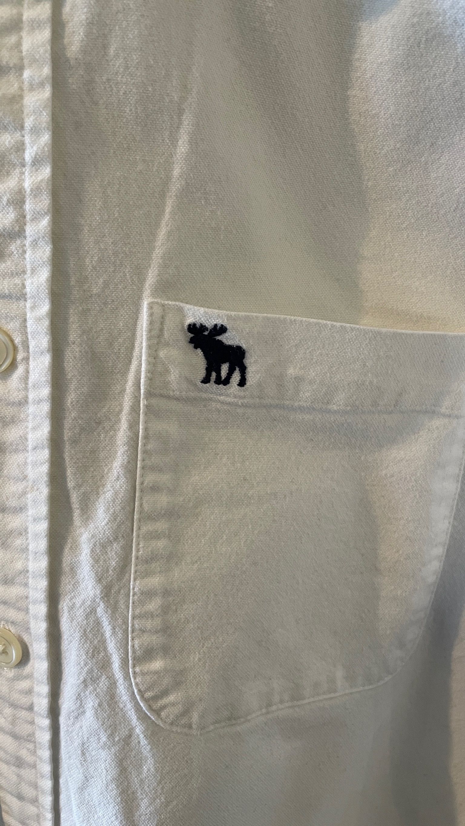 Abercrombie & Fitch WHITE BUTTON-UP SHIRT ABERCROMBIE & FITCH (M) Size US M / EU 48-50 / 2 - 3 Thumbnail