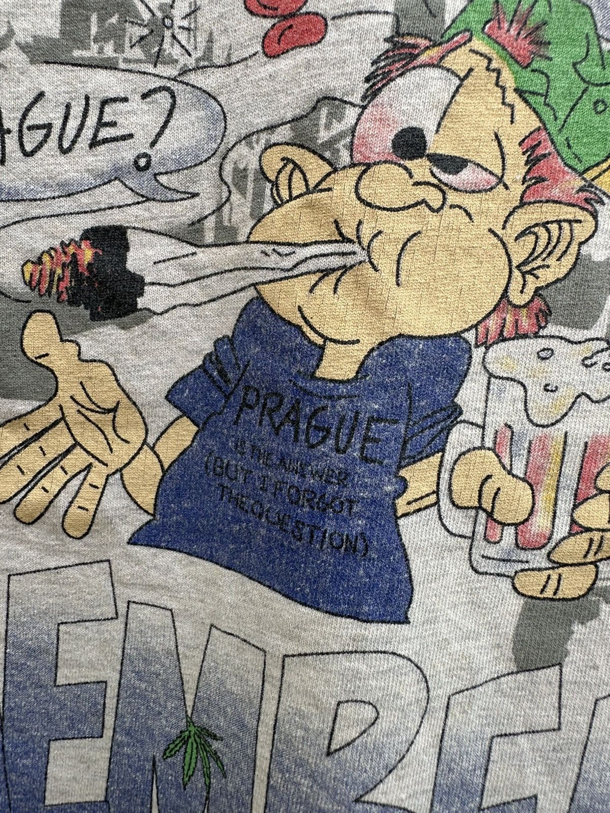 Fruit Of The Loom × Vintage Vintage Prague Parody Tourist Sun Faded Size US XXL / EU 58 / 5 - 3 Thumbnail