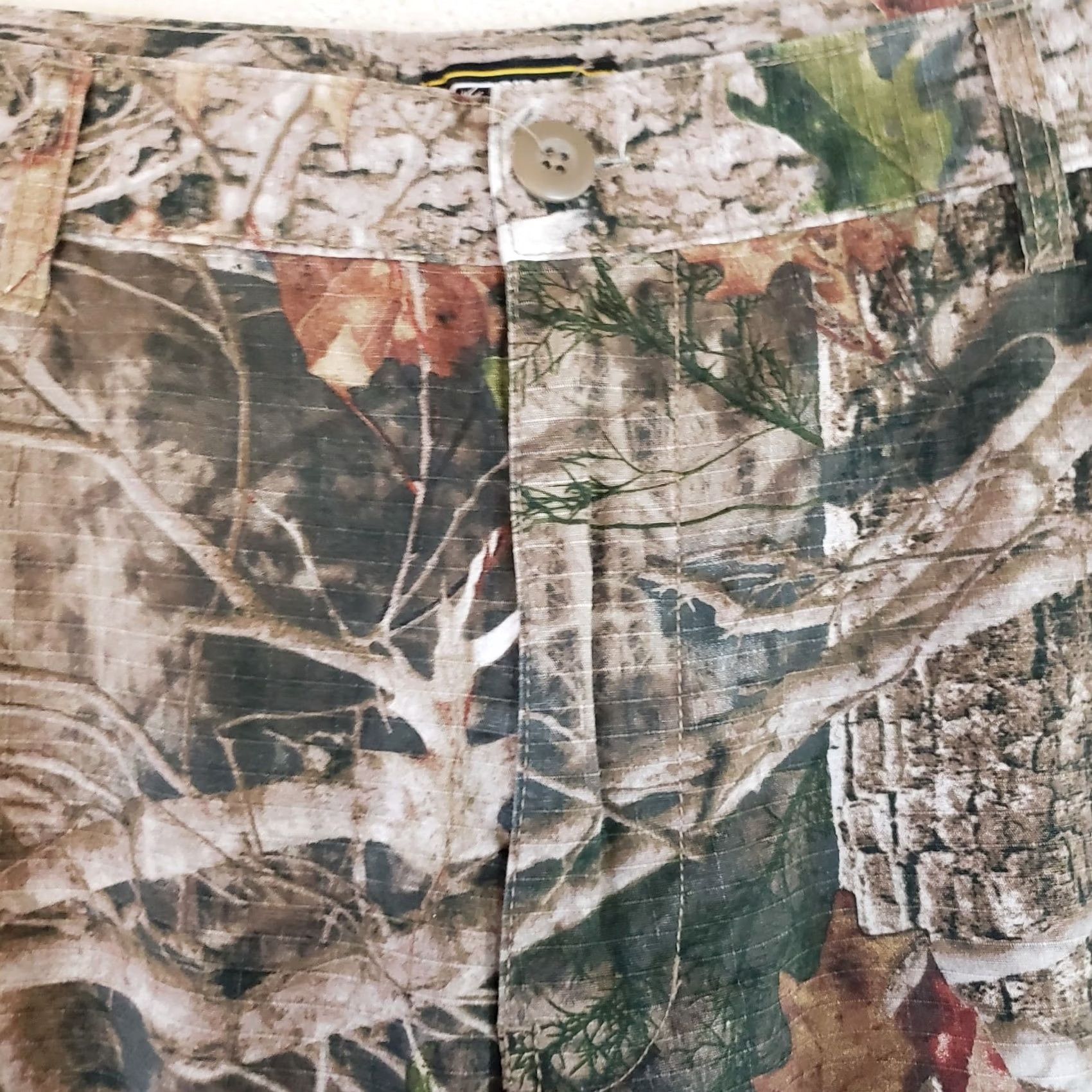 Hunter Ridge Hunter Pants Mens Large Brown TrueTimber Camouflage Cargo Straight Leg Tie Size US 33 - 6 Thumbnail