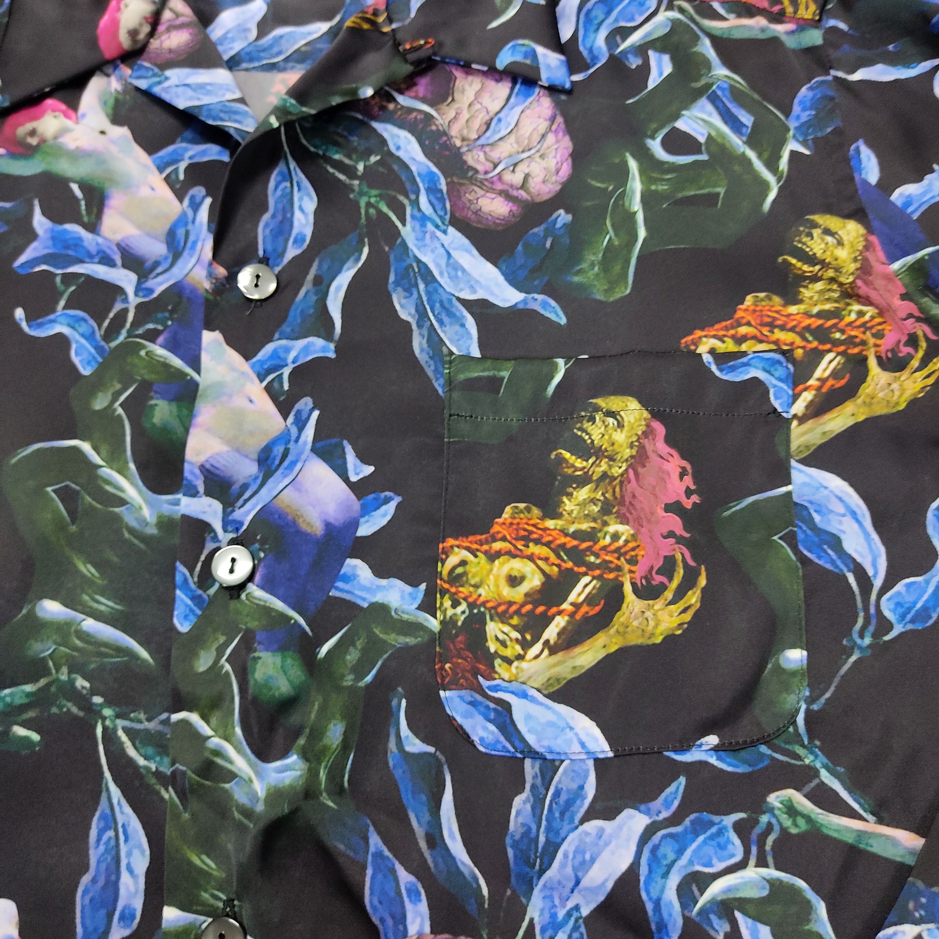 KIDILL KIDILL Archives Batalian Zombie Skulls Aloha LS Shirts Size US L / EU 52-54 / 3 - 11 Thumbnail