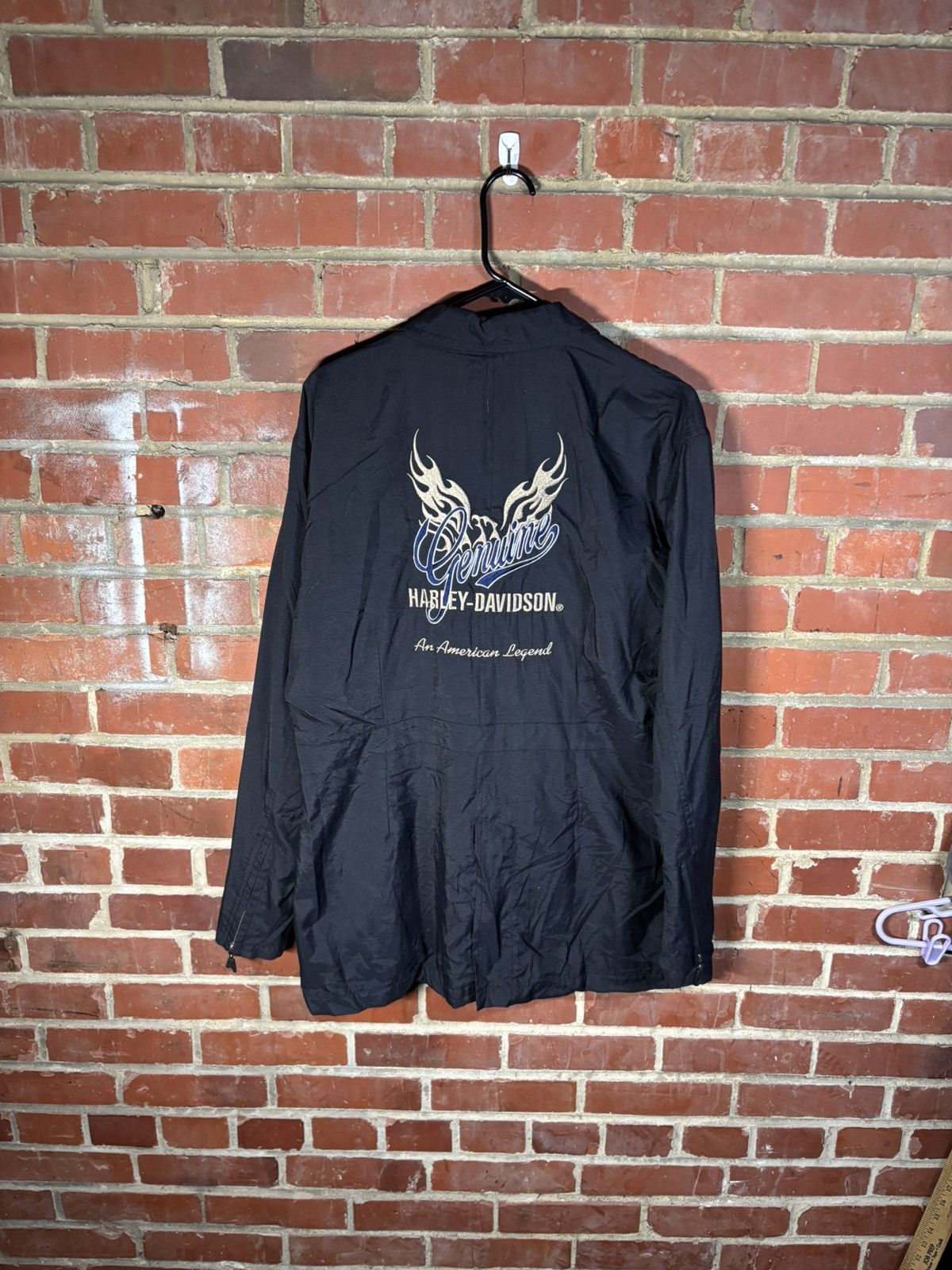Harley Davidson Vintage Y2k Harley Davidson Zip Up Light Jacket Adult Large Size US L / EU 52-54 / 3 - 1 Thumbnail