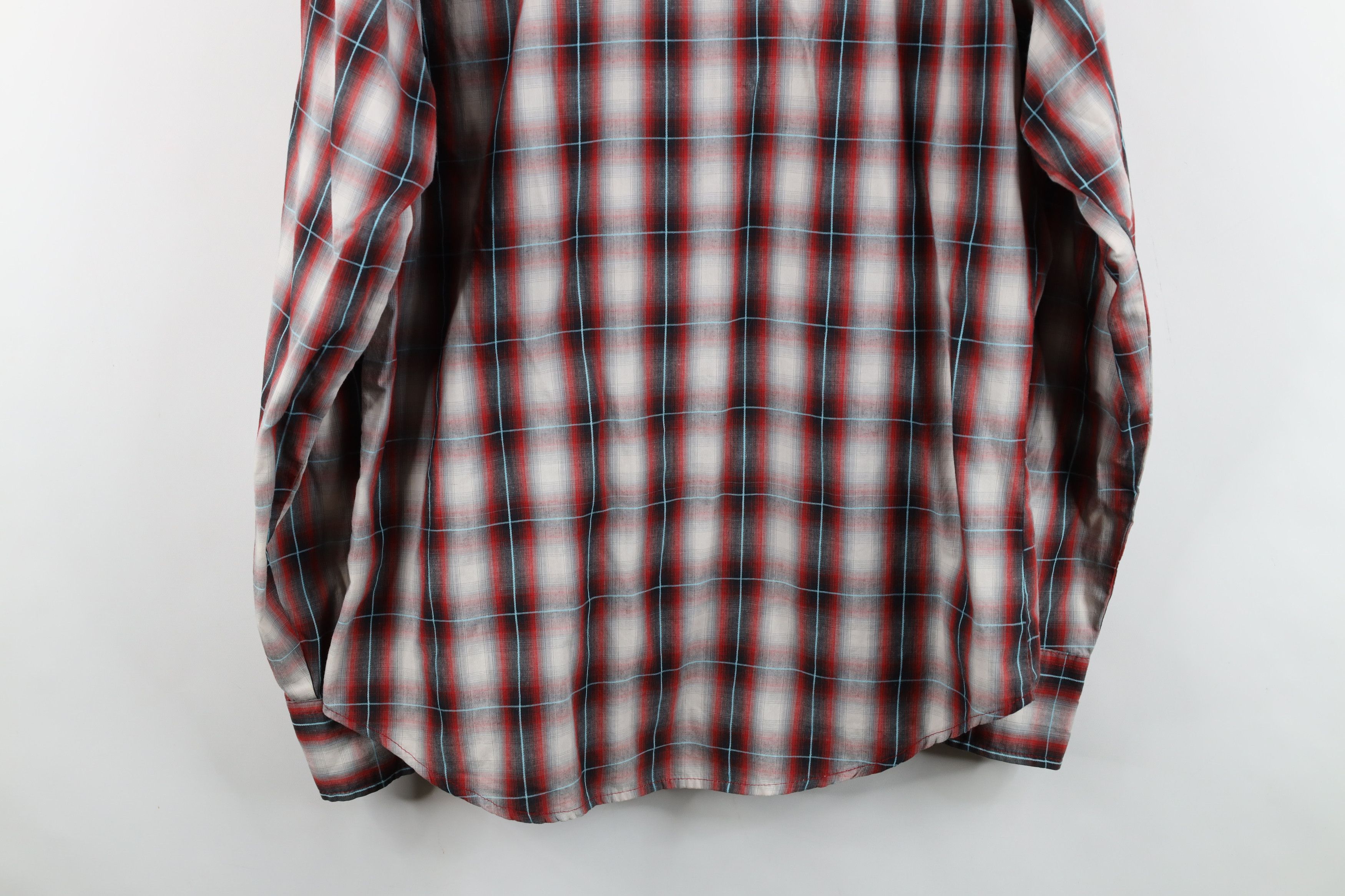 Wrangler Vintage Wrangler Rodeo Cowboy Snap Button Shirt Plaid Size US L / EU 52-54 / 3 - 14 Thumbnail