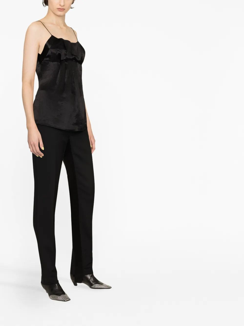 Jil Sander o1y1025 Blouse in Black Size S / US 4 / IT 40 - 2 Thumbnail