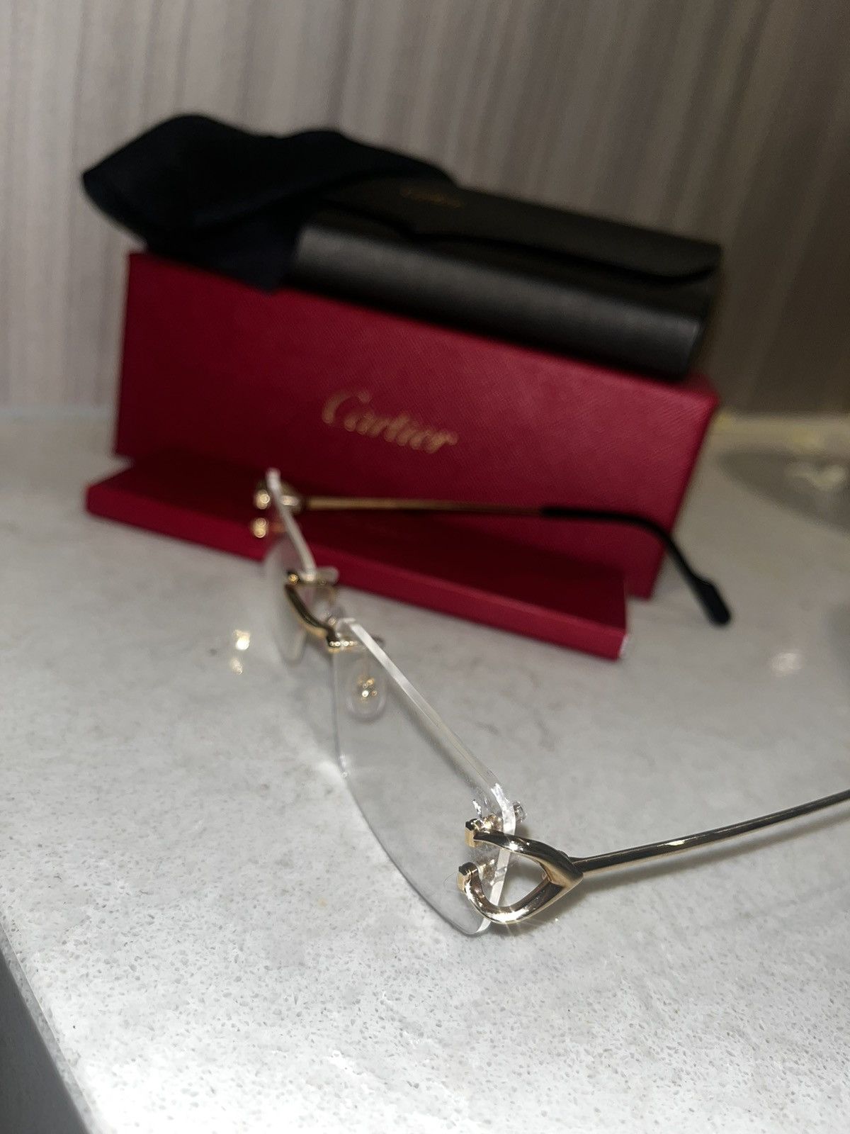 Cartier Cartier square-framed glasses Size ONE SIZE - 3 Thumbnail