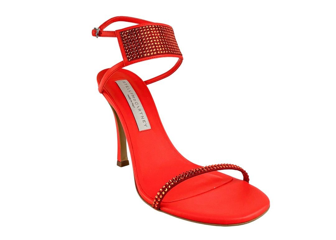 image of Stella Mccartney New In Box Stella 100 Eco Heel Shoes in Orange, Women's (Size 8)