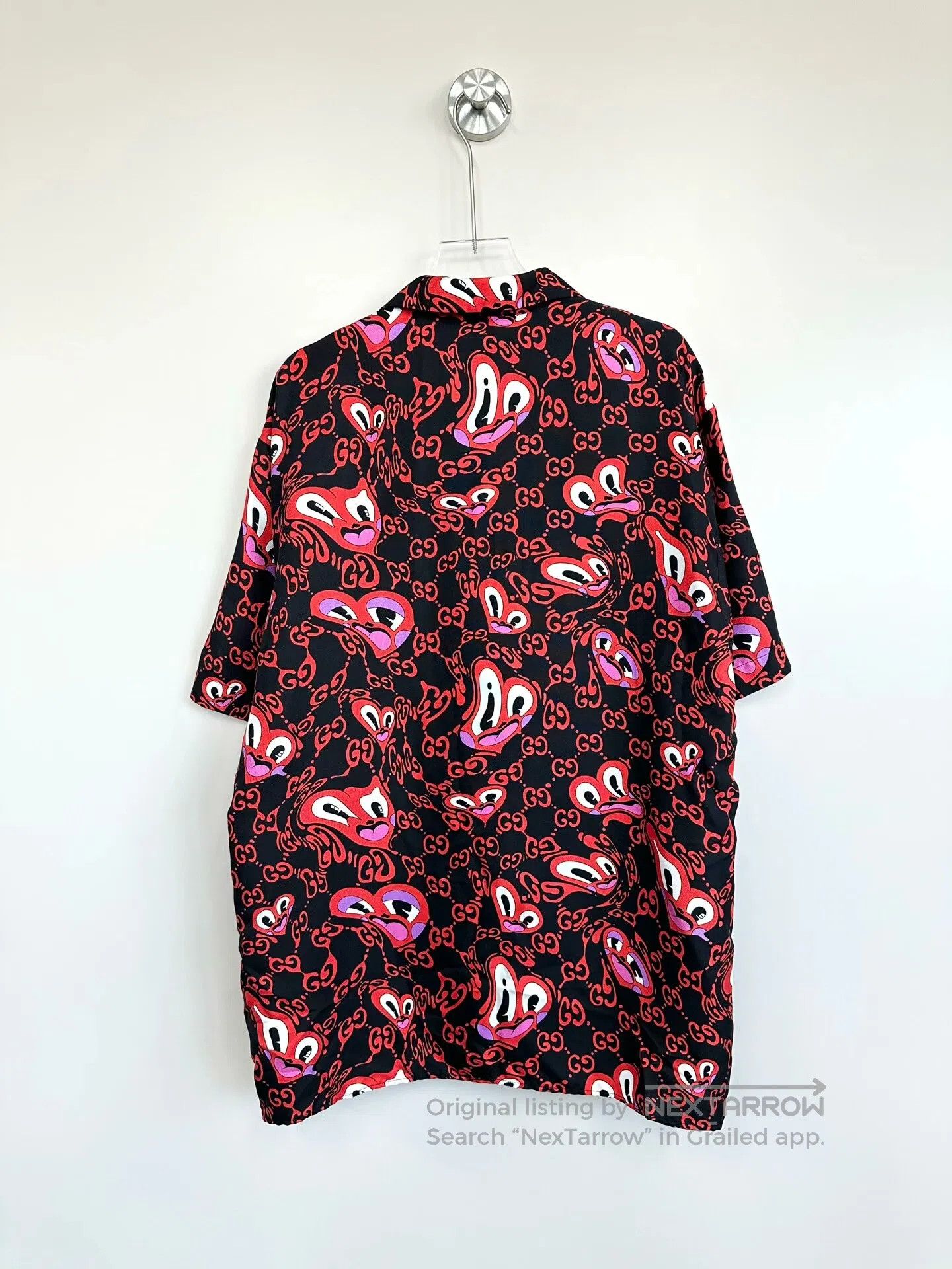 Gucci Guicci Red heart print logo short-sleeve shirt| Size US S / EU 44-46 / 1 - 2 Thumbnail