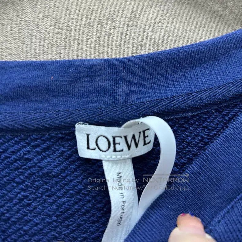 Loewe Loewe Navy Blue Skull Graphic Sweatshirt Size US L / EU 52-54 / 3 - 4 Thumbnail