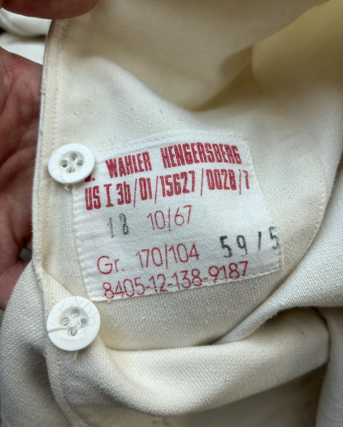 Vintage 1960s East German Navy Smock Vintage Canvas Soviet Sailor US Size US M / EU 48-50 / 2 - 5 Thumbnail