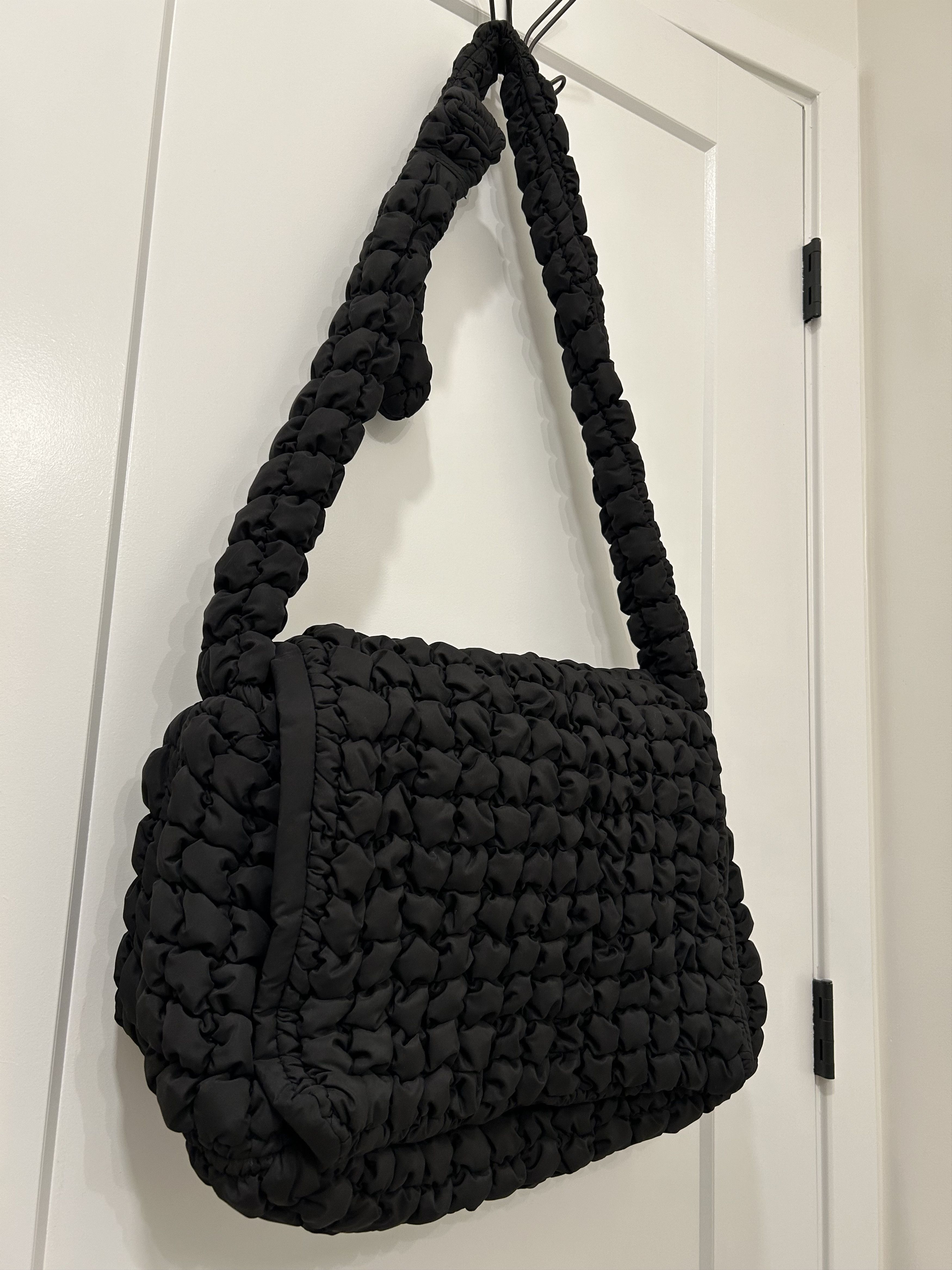 Zara Unisex XL Puffer Messenger Bag