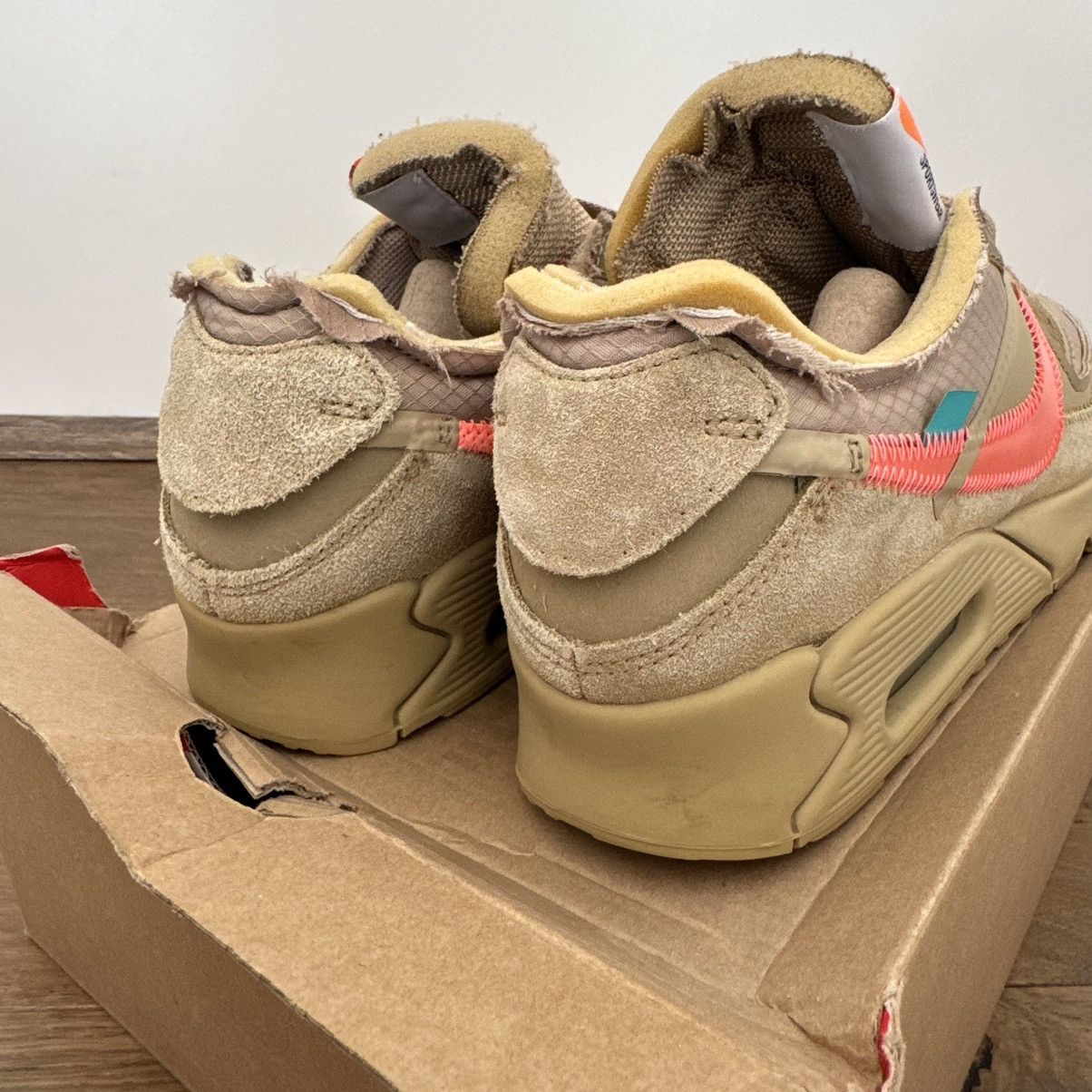 Nike × Off-White Nike Air Max 90 Off-White Desert Ore Size US 8 / EU 41 - 8 Thumbnail