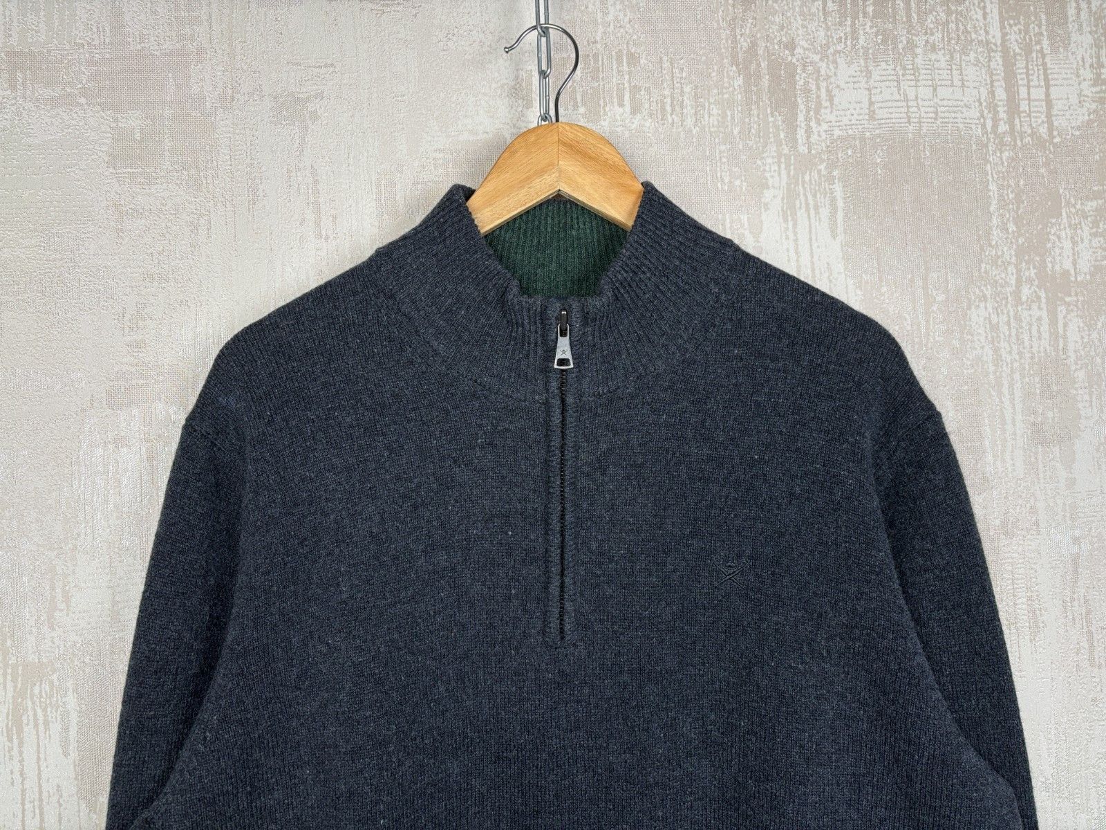 Hackett Hackett London Lambswool Pullover 1/4 Zip Sweater Elbow Pads Size US XL / EU 56 / 4 - 4 Thumbnail