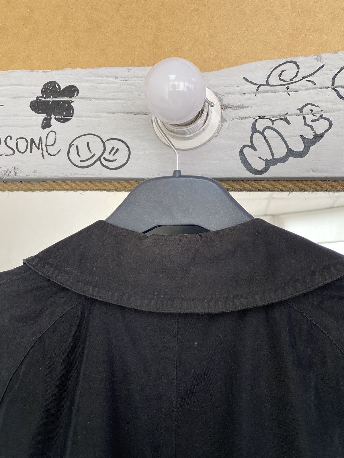 Herno Herno 90S Light Black Trench Coat Vintage Size US L / EU 52-54 / 3 - 15 Thumbnail