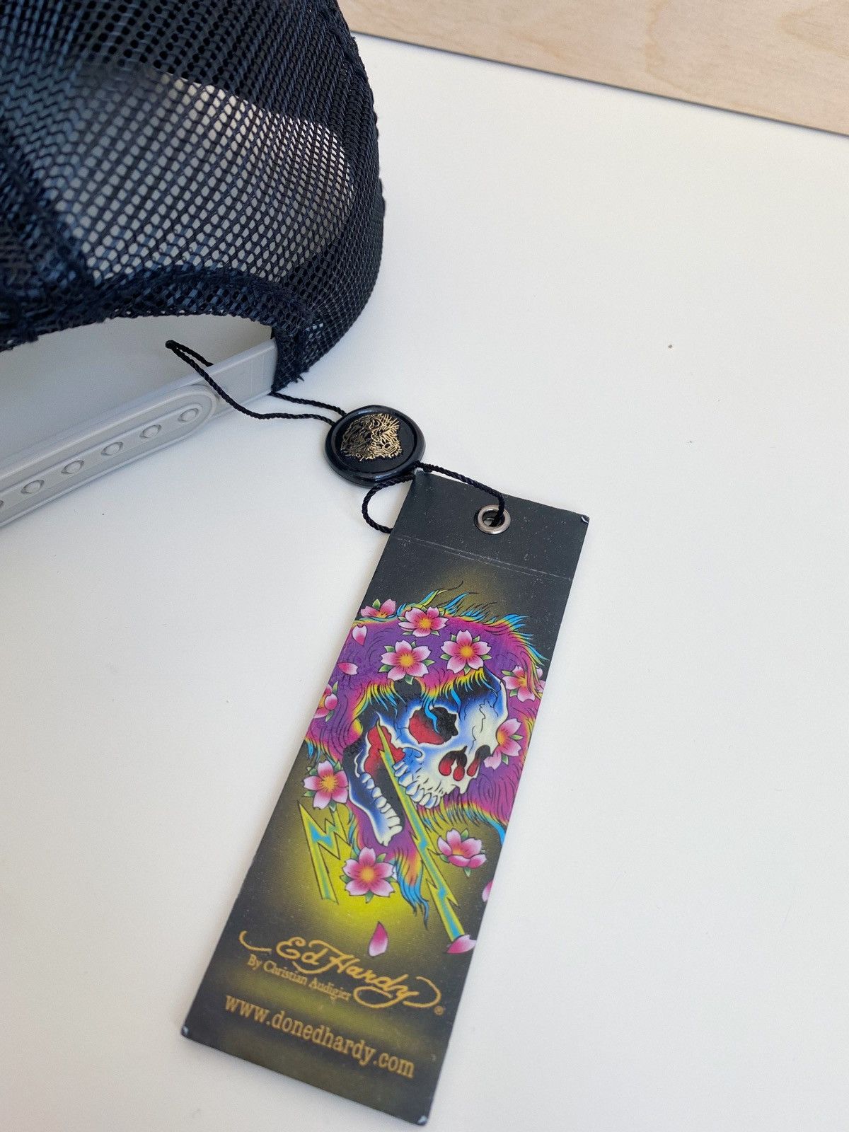 Ed Hardy Ed Hardy Cristian Audigier Skull heart & cards cap Size ONE SIZE - 11 Thumbnail