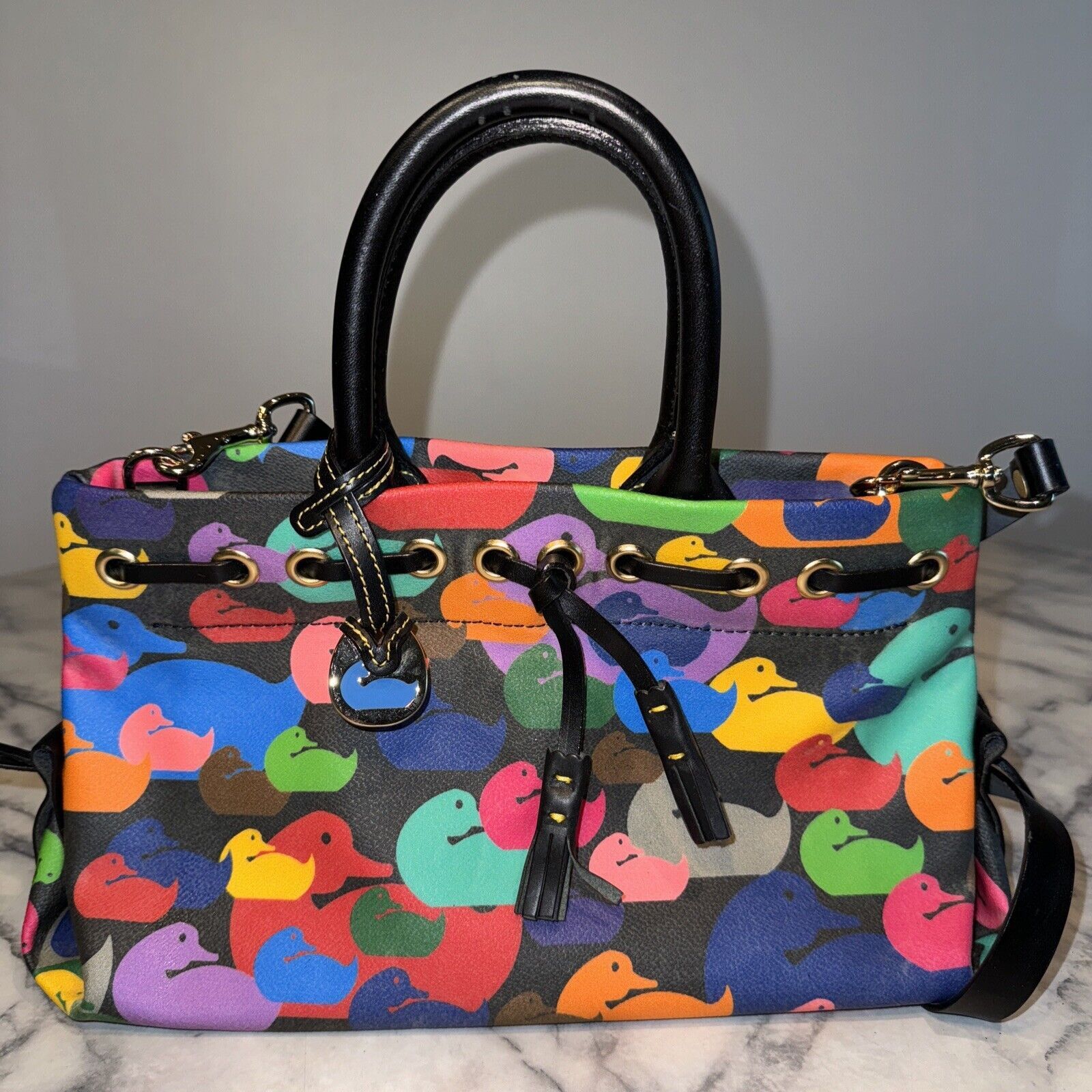 Dooney & Bourke NWOT Vintage Dooney & Bourke Ducks Handbag Satchel Crossbody Size ONE SIZE - 1 Thumbnail