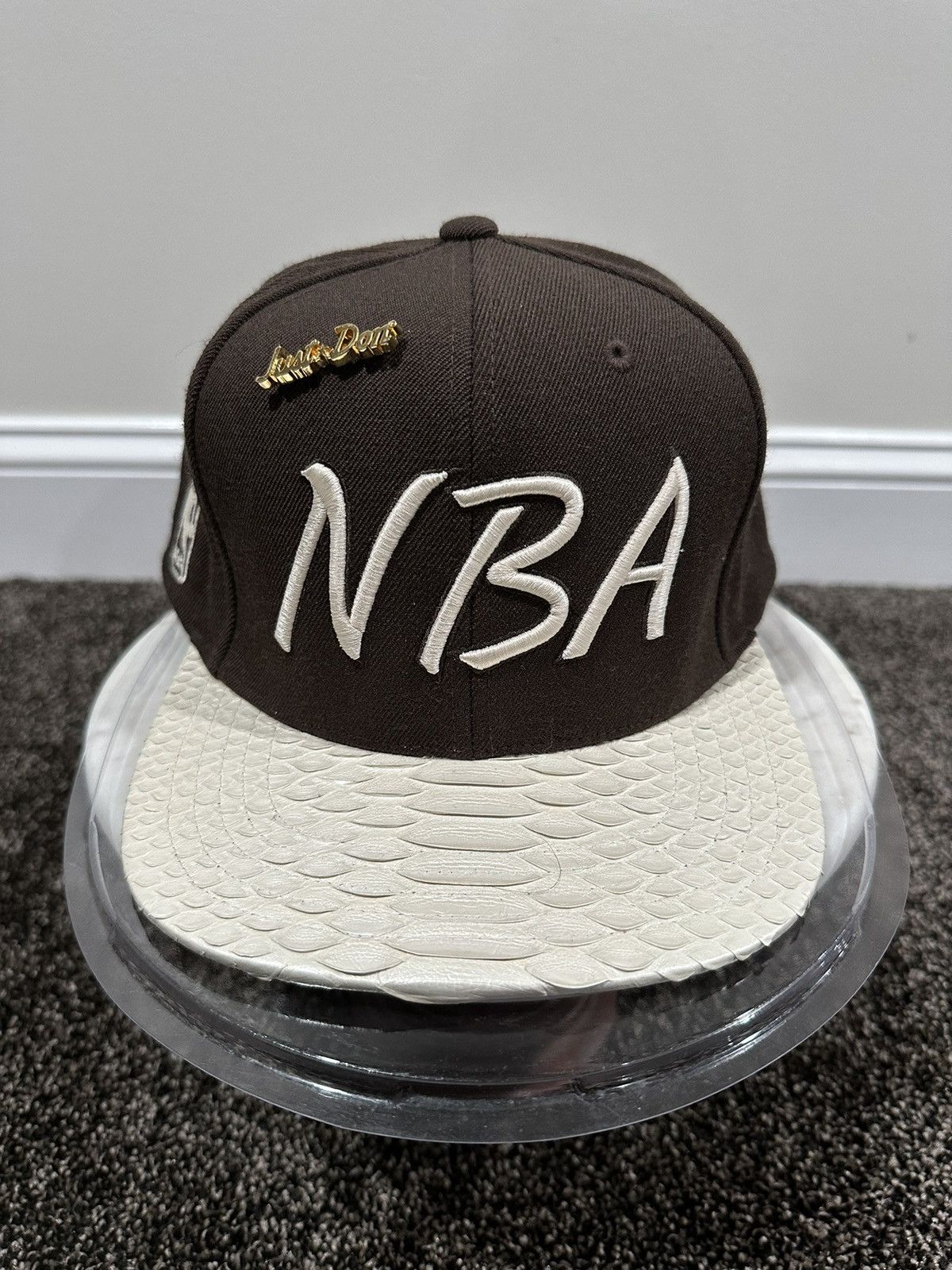 Just Don Just Don x Mitchell & Ness NBA Brown / White Python Hat Size ONE SIZE - 2 Thumbnail