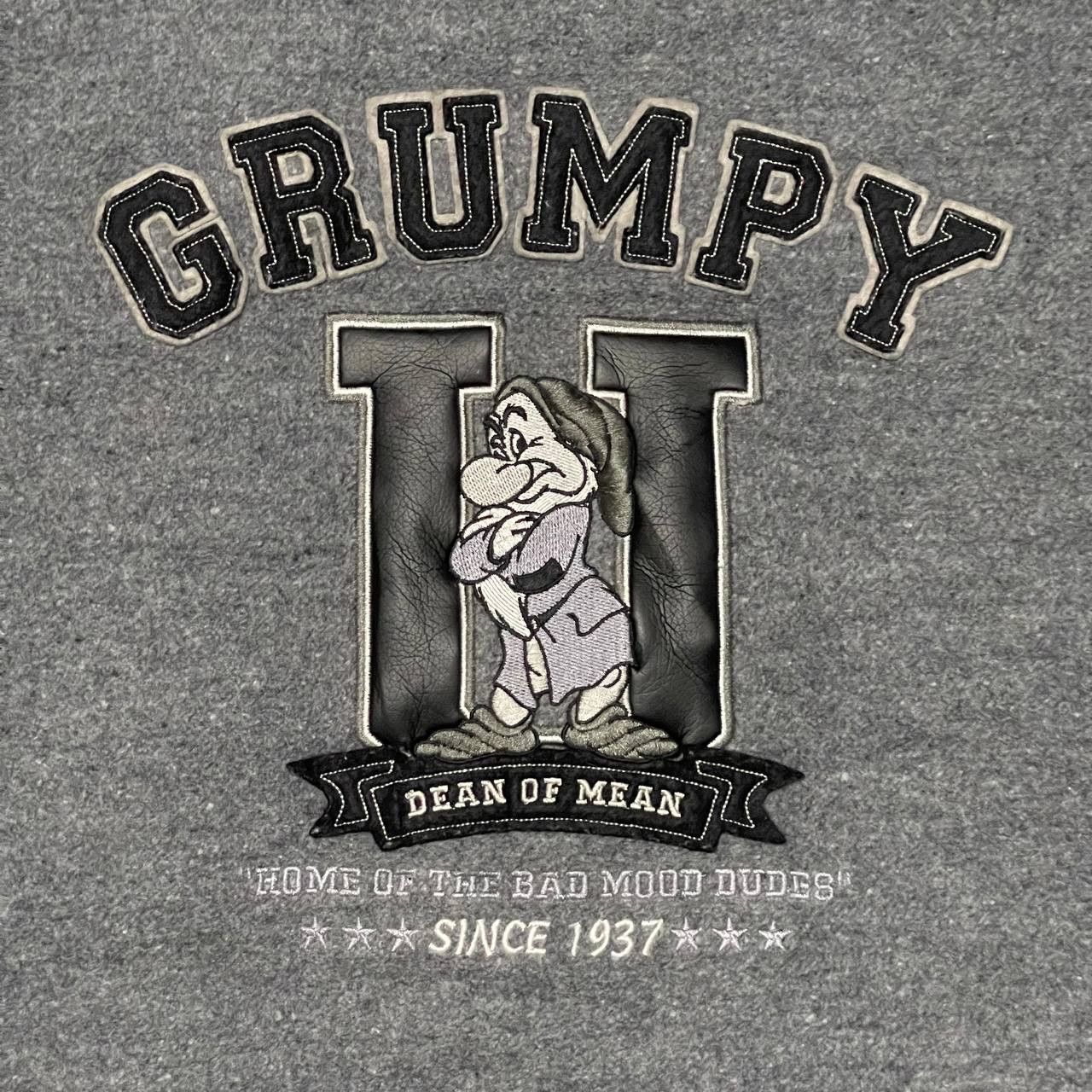 Disney Vintage Disney Exclusive Grumpy U Varsity Jacket Size US L / EU 52-54 / 3 - 3 Thumbnail