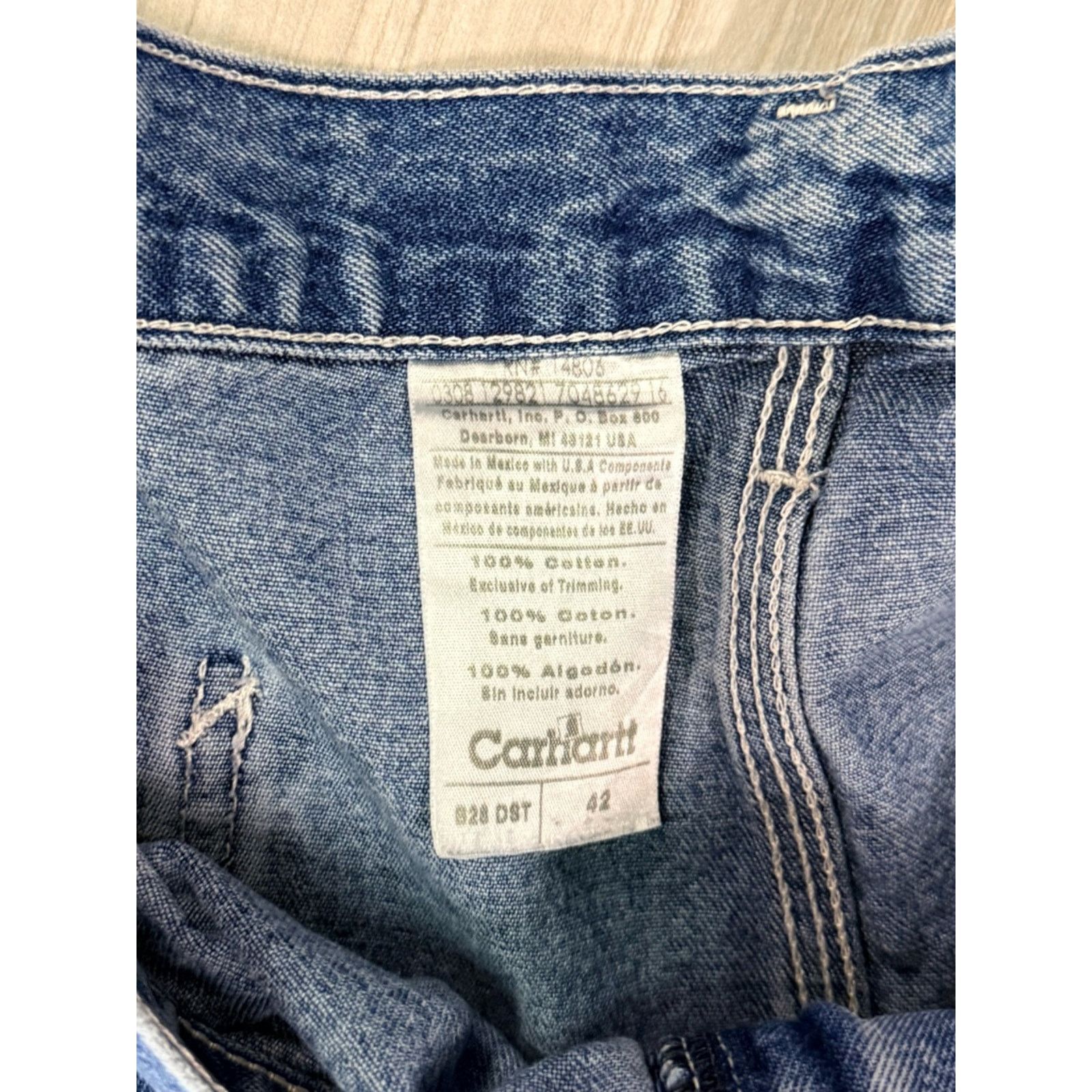 Carhartt Carhartt Light Wash Carpenter Denim Shorts Size US 42 / EU 58 - 4 Thumbnail