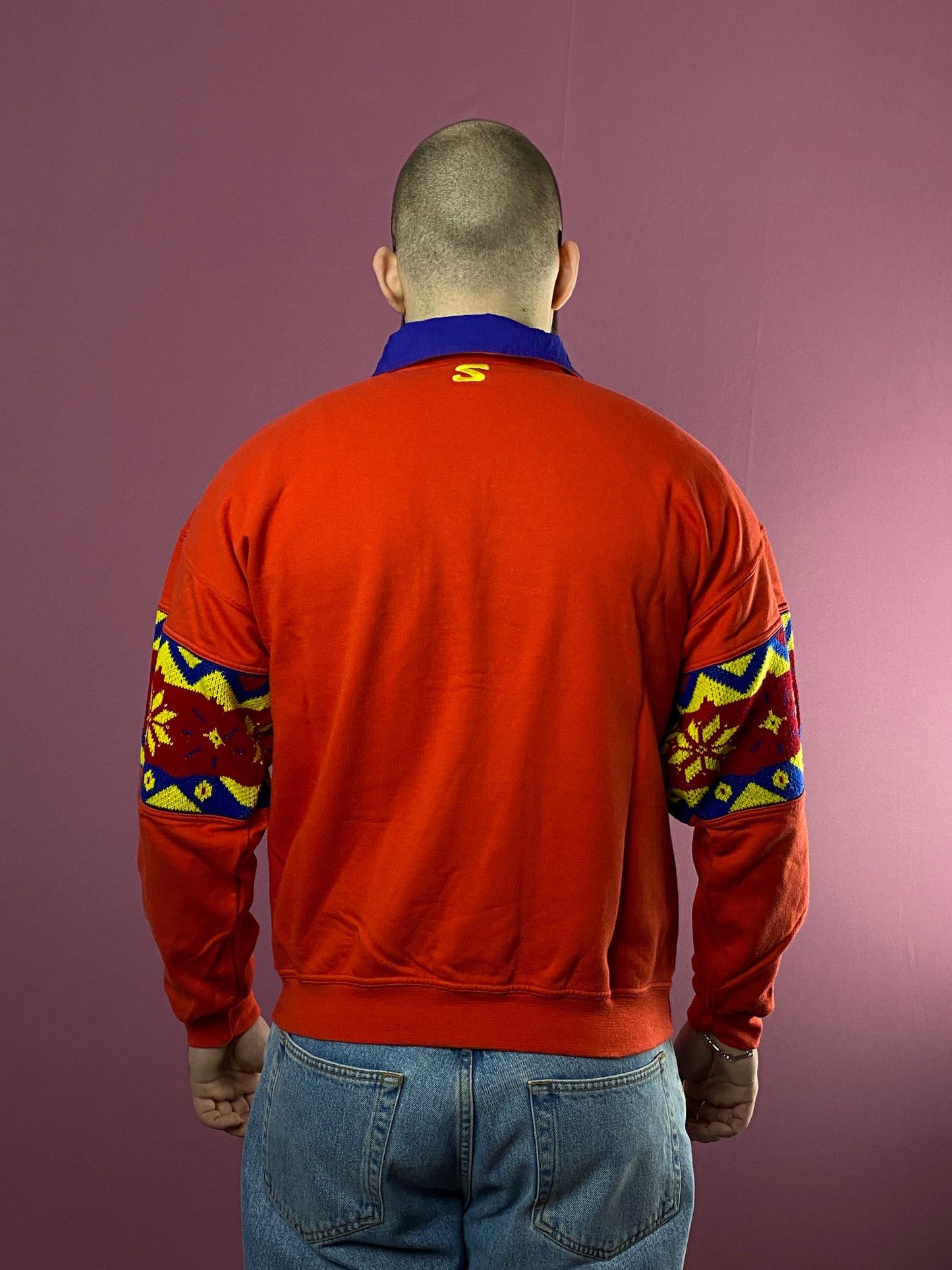 Designer × Vintage 90s Ituit Vintage Men's Quarter Button Sweater - M Size US M / EU 48-50 / 2 - 4 Thumbnail