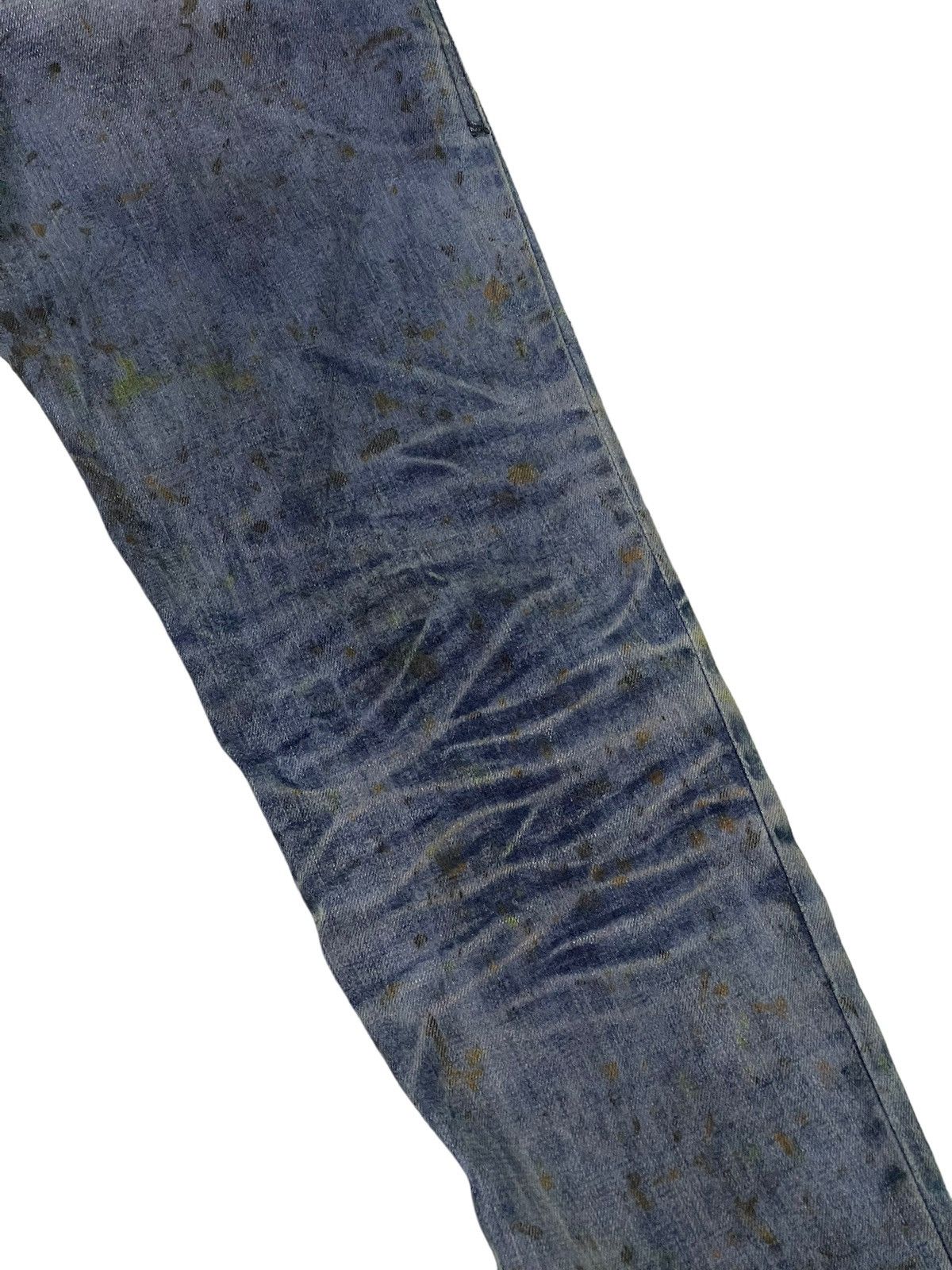 Diesel Skinny Jeans Diesel Gettleg Distress Paint Splash 6🟦2 Size US 29 - 20 Thumbnail
