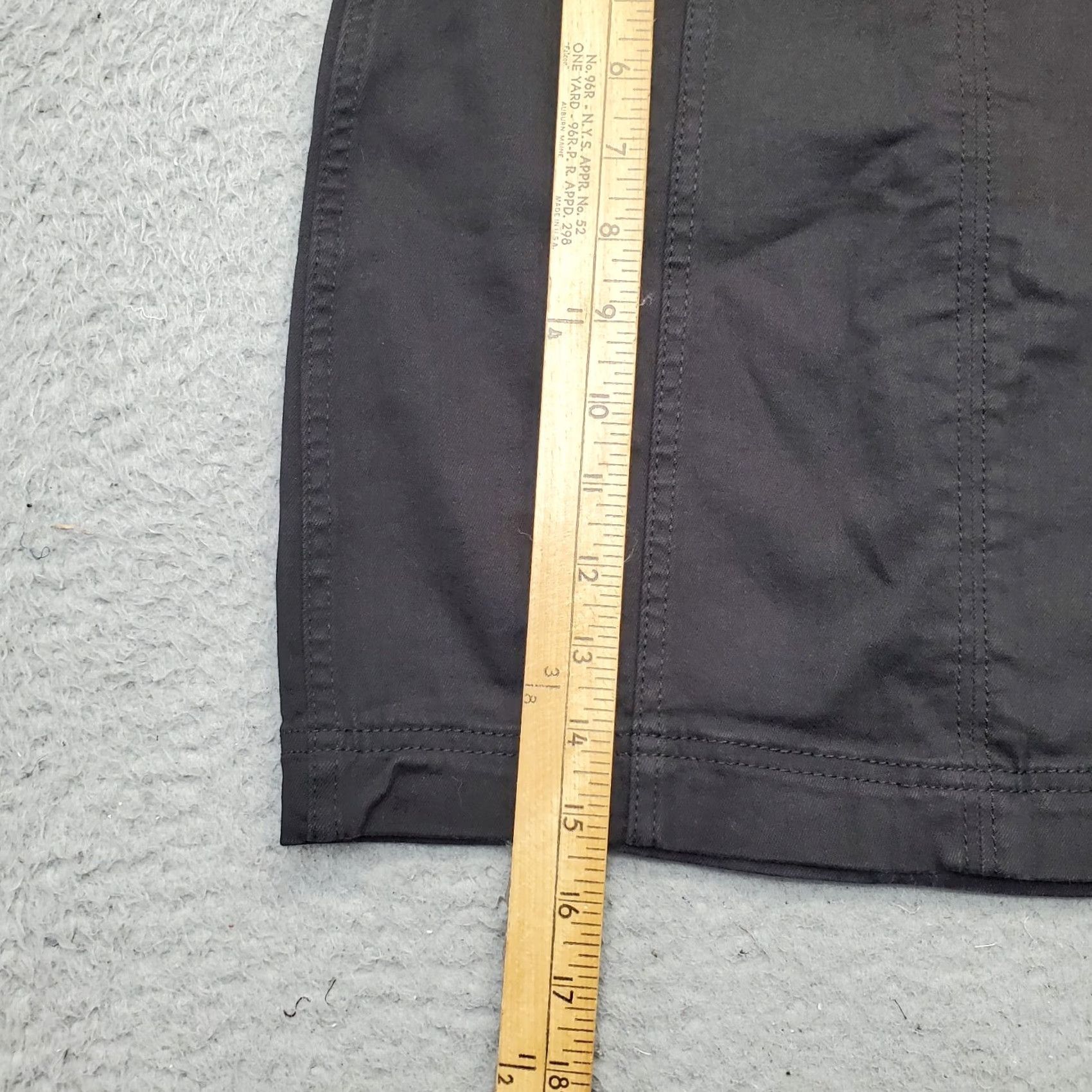 Free People Free People Pencil Skirt Womens 4 Black Cotton Stretch Back Zip Satin? Replace Not Allowed. Size 27" / US 4 / IT 40 - 3 Thumbnail