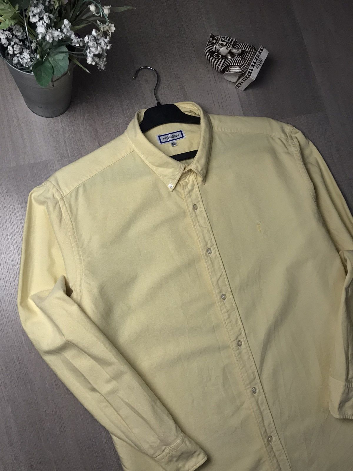Vintage × Yves Saint Laurent Vintage Yves Saint Laurent 80s button up shirt Size US L / EU 52-54 / 3 - 4 Thumbnail