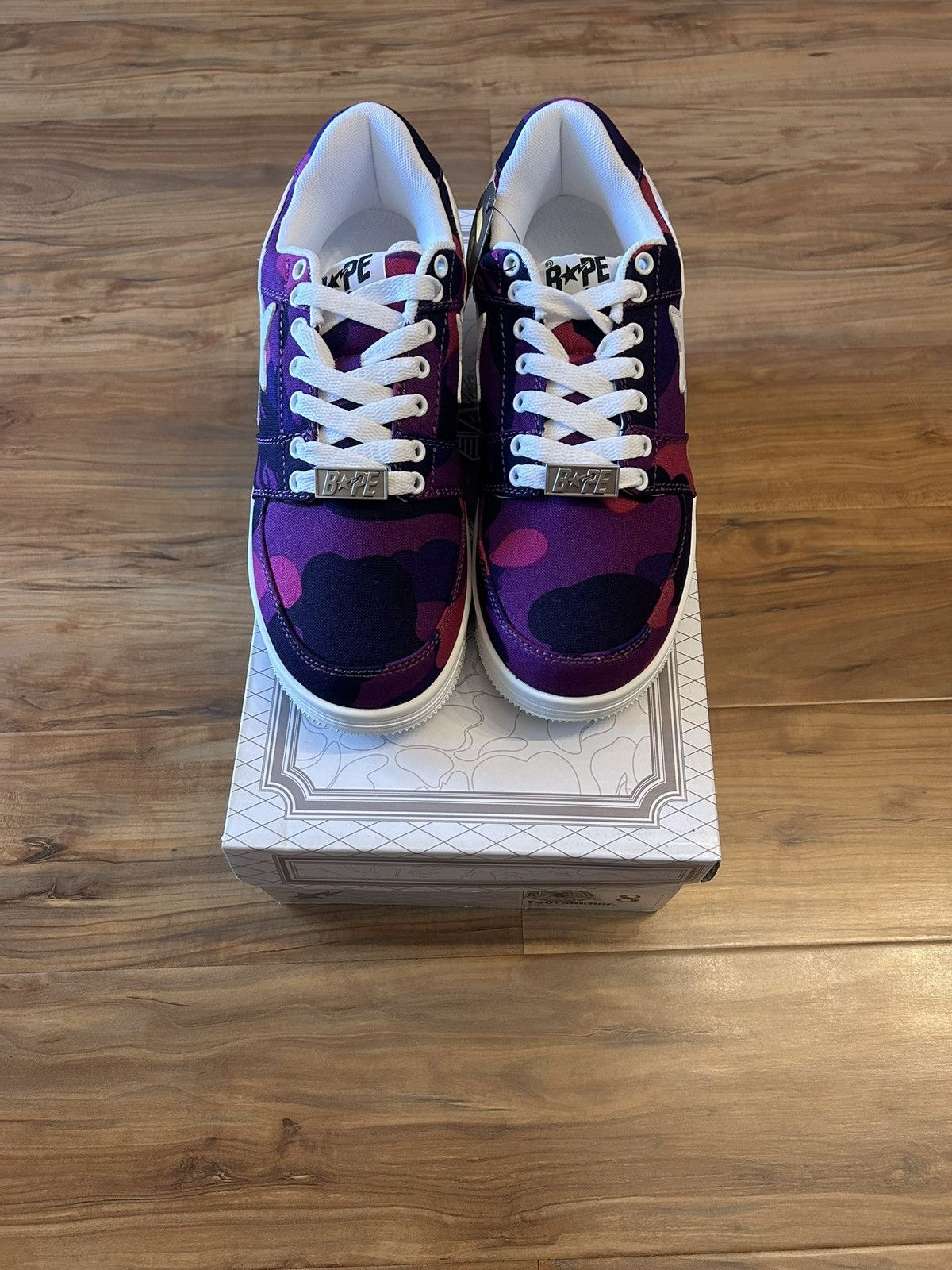 Bape NEW Bape Purple Color Camo Bapestas Size US 8 / EU 41 - 8 Thumbnail