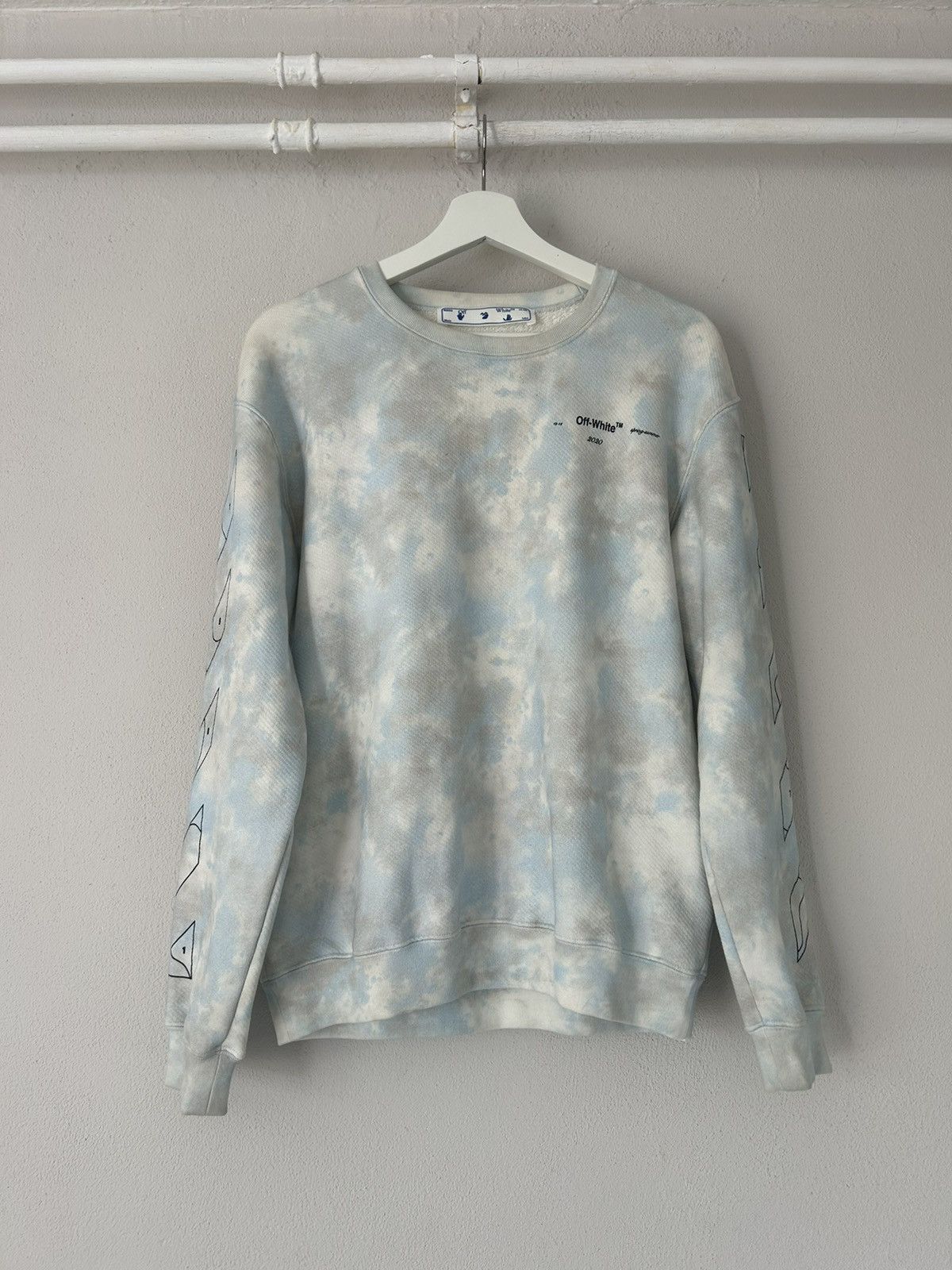 Off-White SS2020 Tie Dye Sweatshirt Size US M / EU 48-50 / 2 - 1 Thumbnail