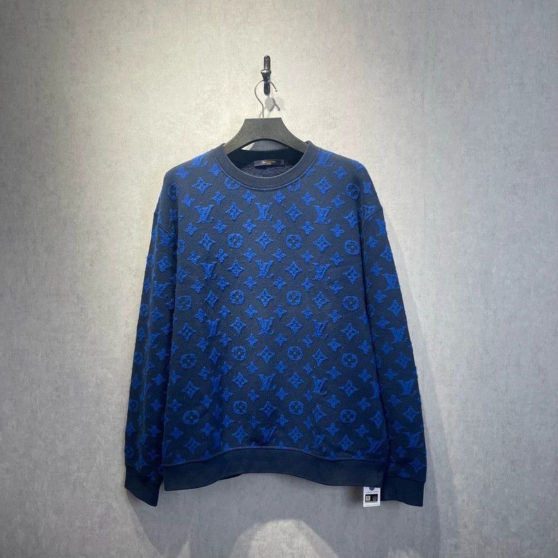 Louis Vuitton Louis Vuitton Fleece logo full printed sweatshirt Size US XXL / EU 58 / 5 - 1 Thumbnail