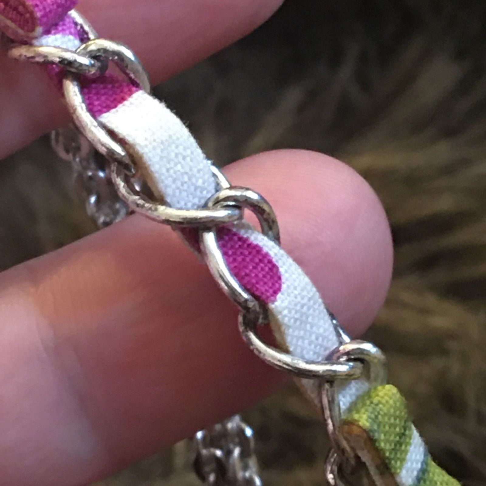 Jewelry Vera Bradley enamel bow braided chain necklace Size ONE SIZE - 9 Thumbnail