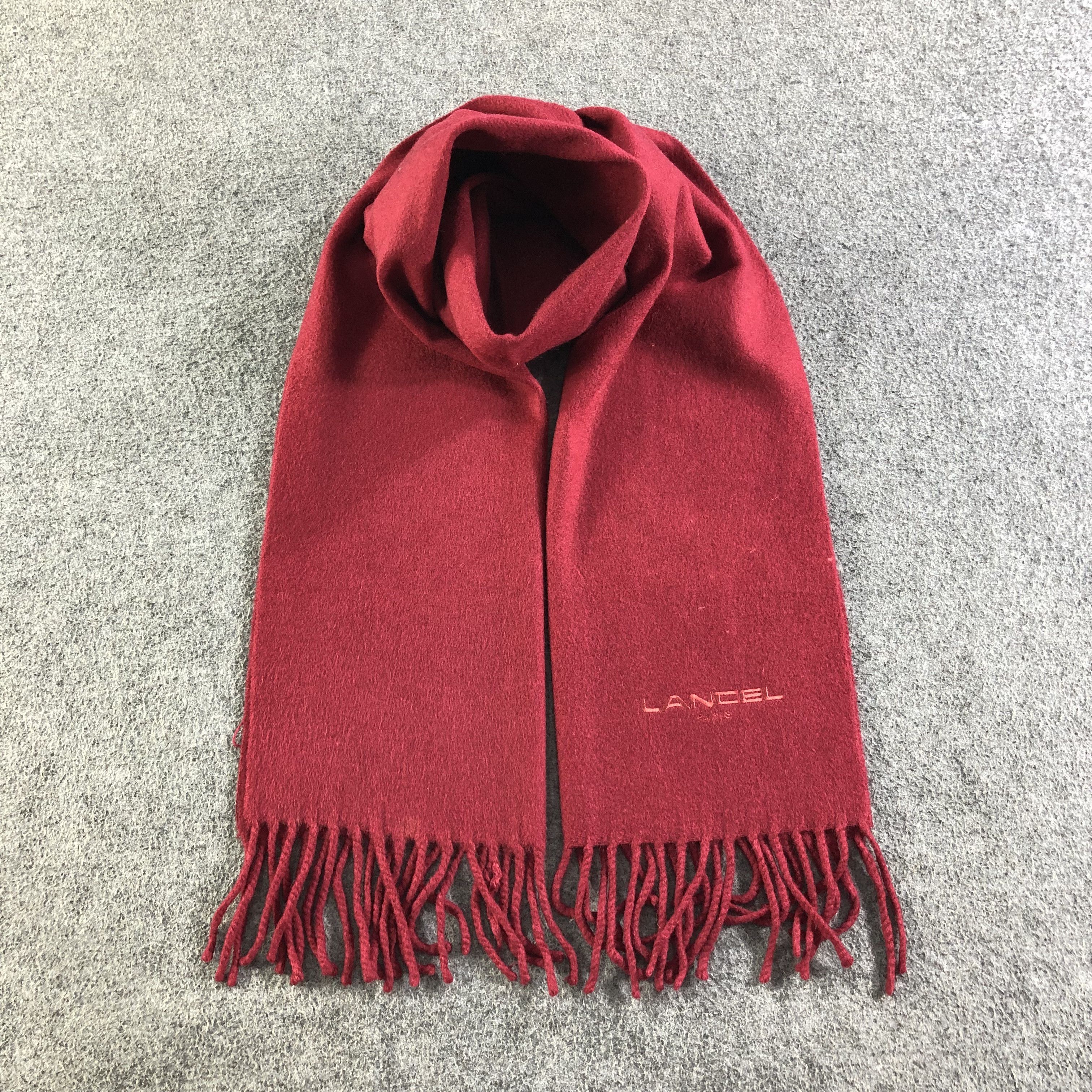 Lancel Lancel Cashmere Scarf Muffler Neckwear V2102 Size ONE SIZE - 1 Thumbnail