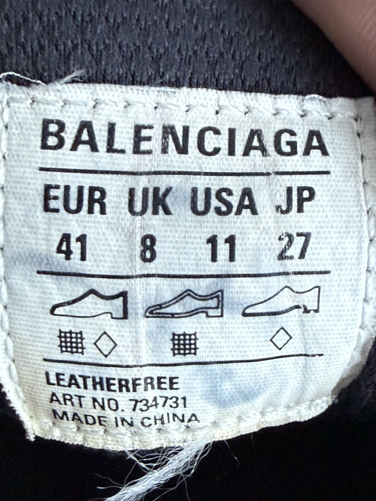 Balenciaga Balenciaga 3XL black/white Size US 8.5 / EU 41-42 - 23 Thumbnail