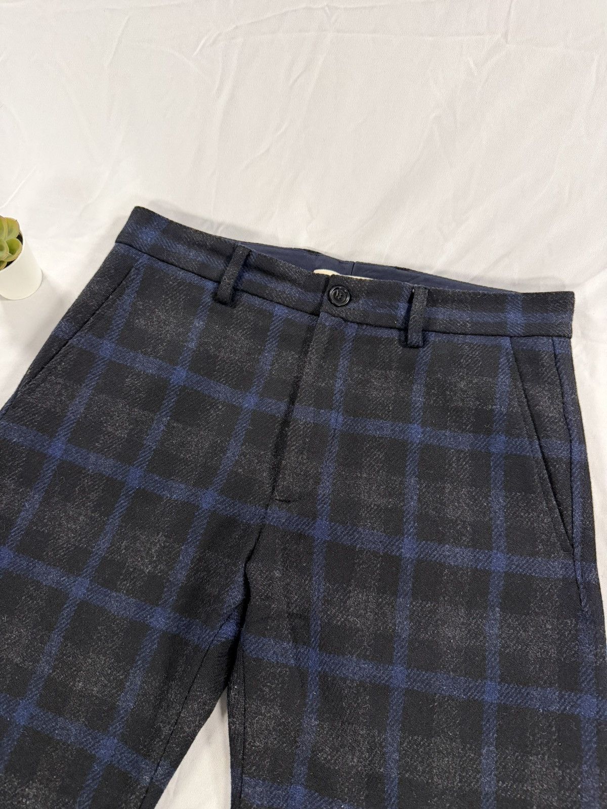 Marni Marni 100% Virgin Wool Plaid Trousers Wide Leg Size 50 / 36 Size US 36 / EU 52 - 3 Thumbnail