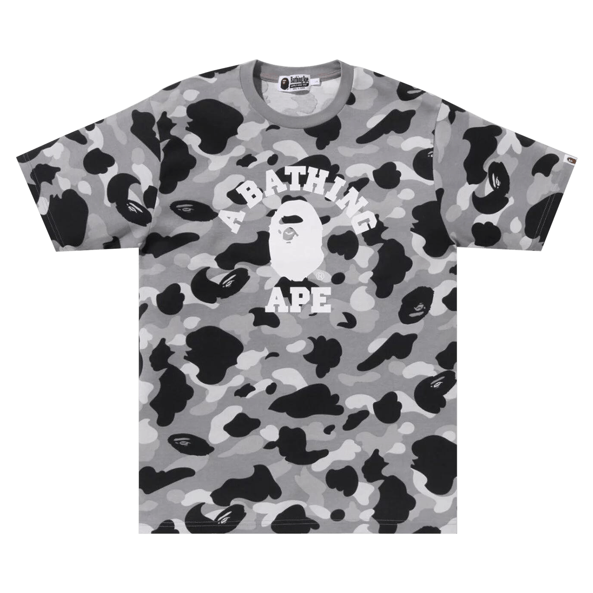 BAPE 1st Camo College Tee Grey