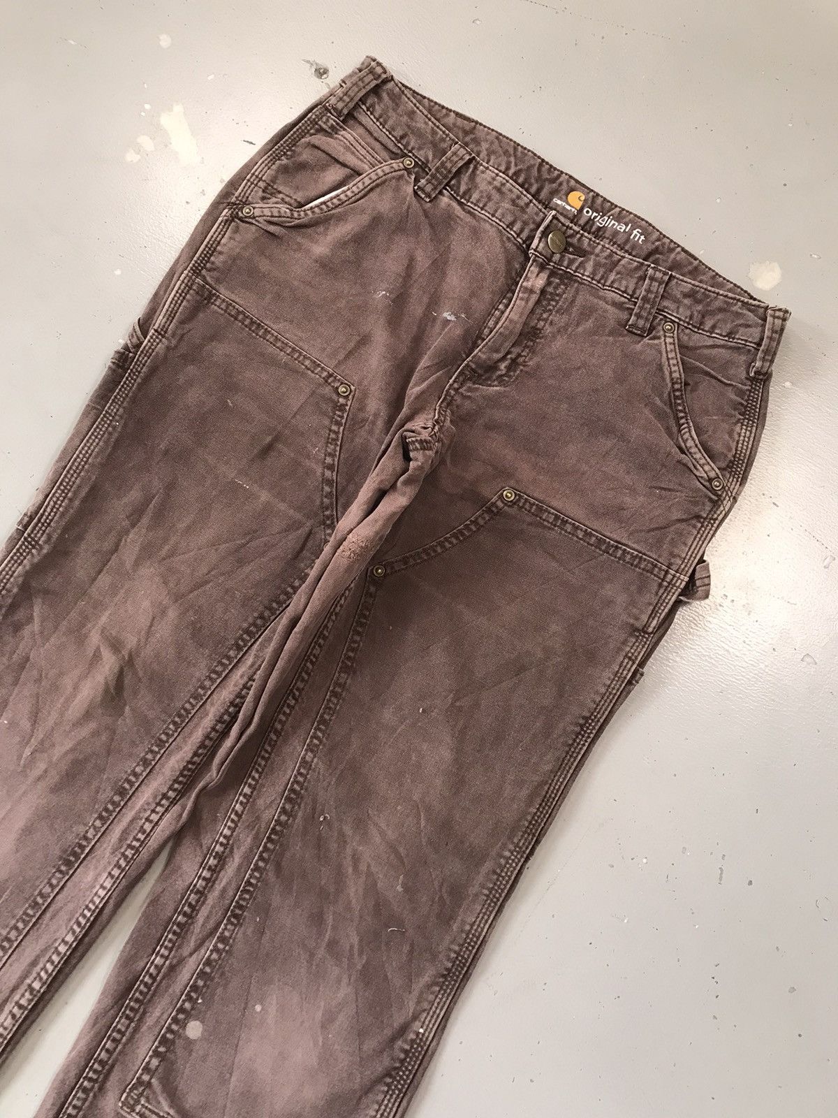 Carhartt × Vintage Vintage Carhartt b136 BRN double knee denim Size US 30 / EU 46 - 5 Thumbnail